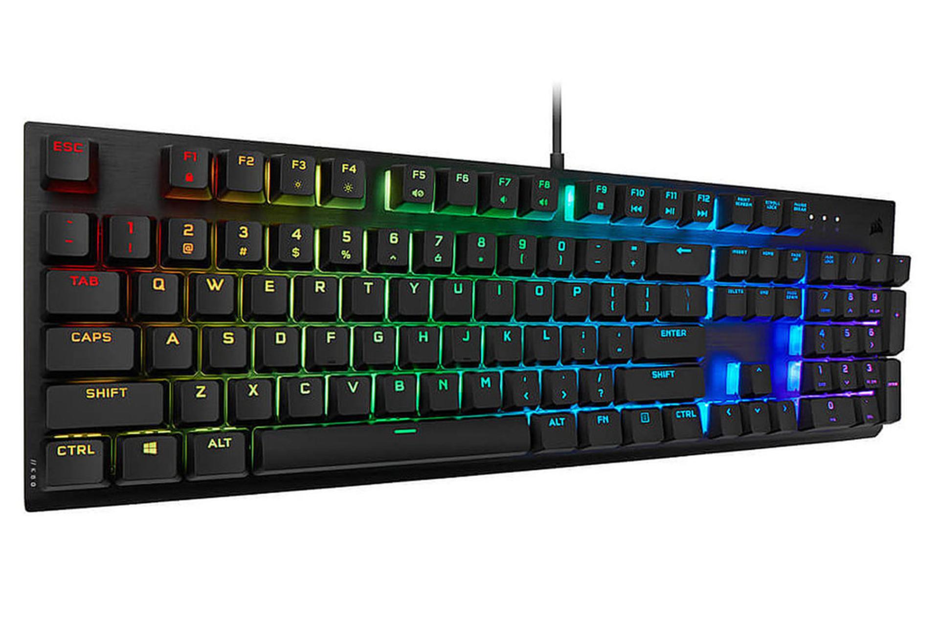 نمای چپ کیبورد کورسیر K60 RGB Pro