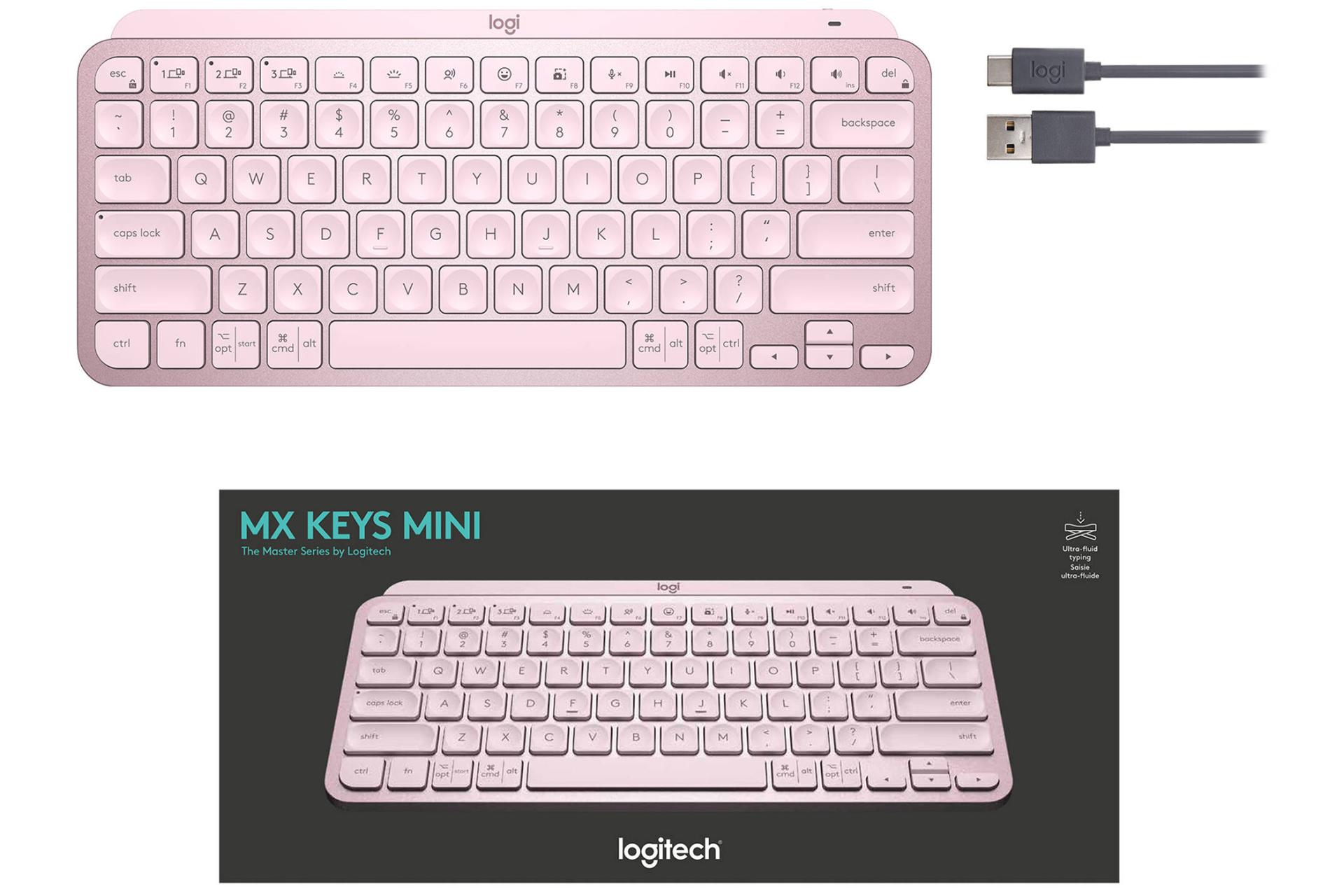 محتویات جعبه کیبورد لاجیتک MX Keys Mini