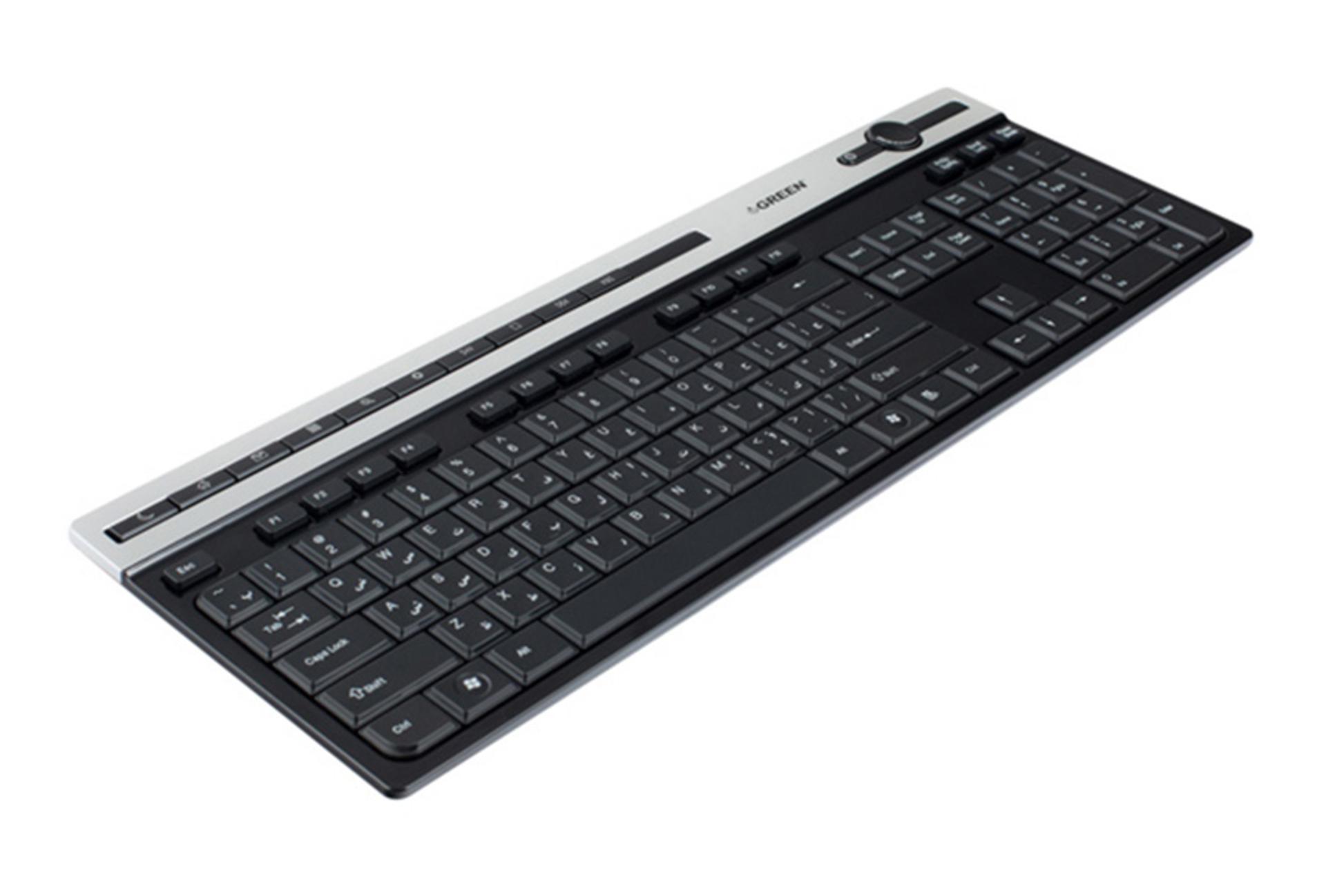 نمای نیمرخ کیبورد گرین GK503 رنگ مشکی