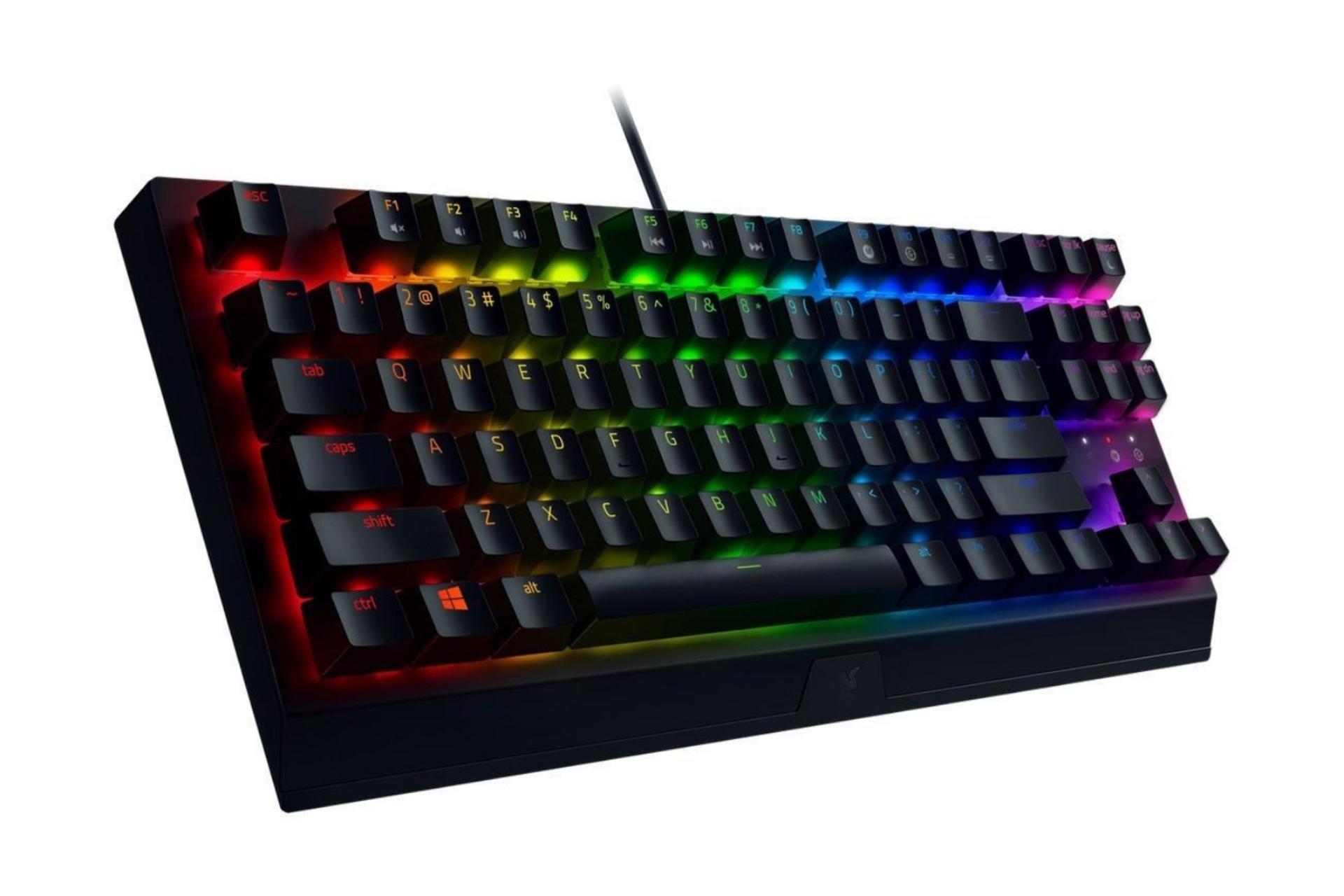 نمای سمت چپ کیبورد ریزر  BlackWidow V3 Tenkeyless