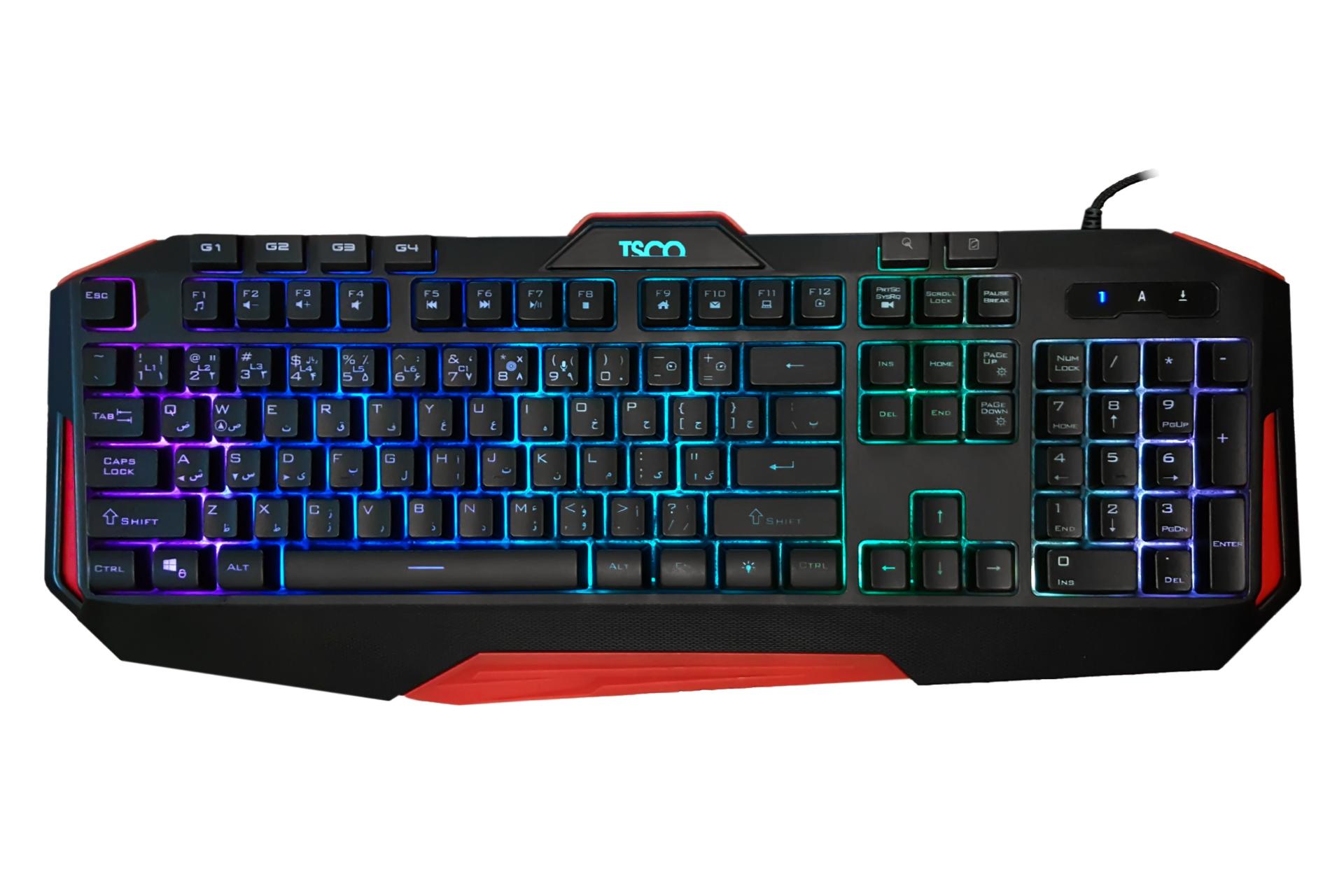 نور پس زمینه کیبورد تسکو TSCO TK 8123GA