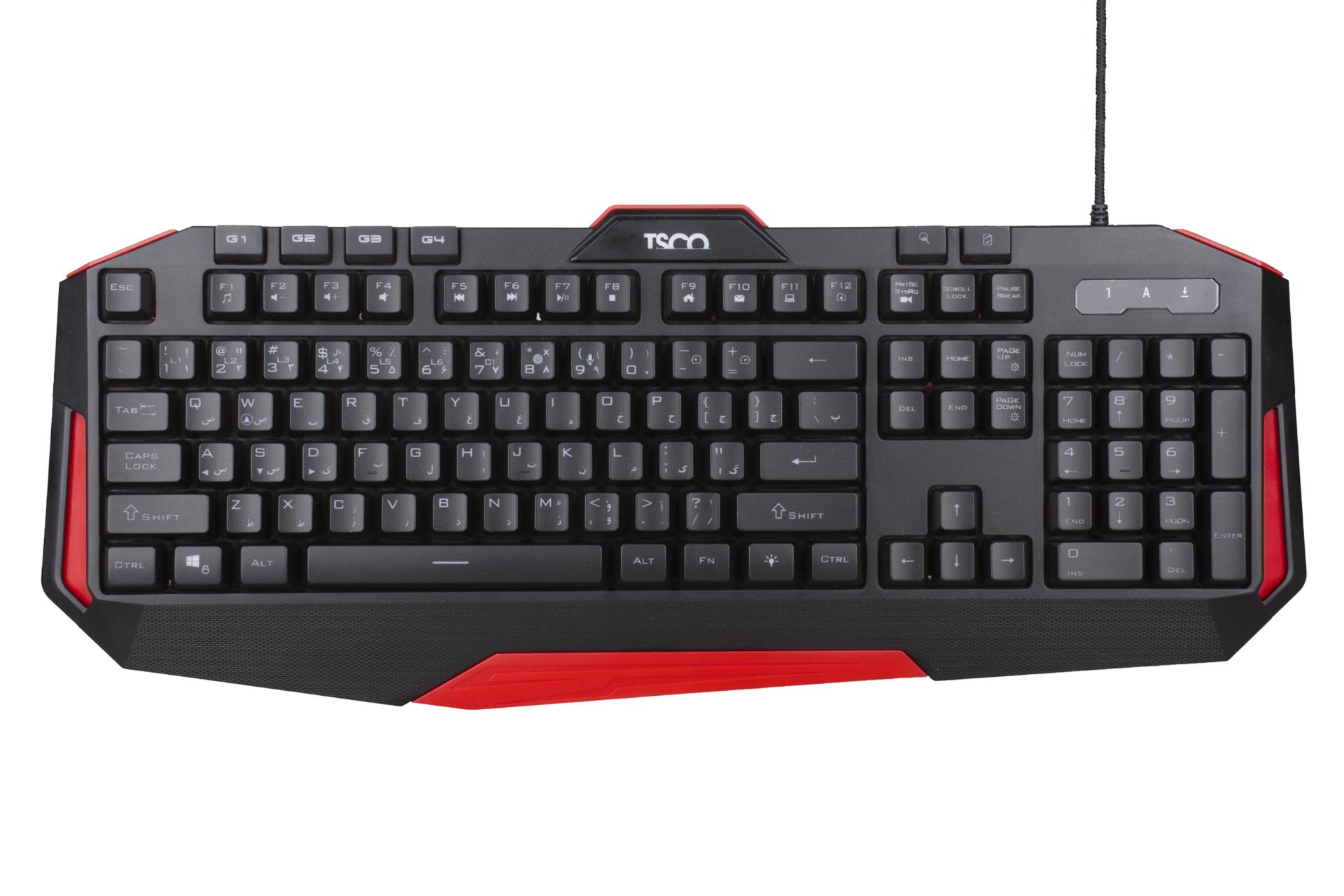 نمای روبرو کیبورد تسکو TSCO TK 8123GA