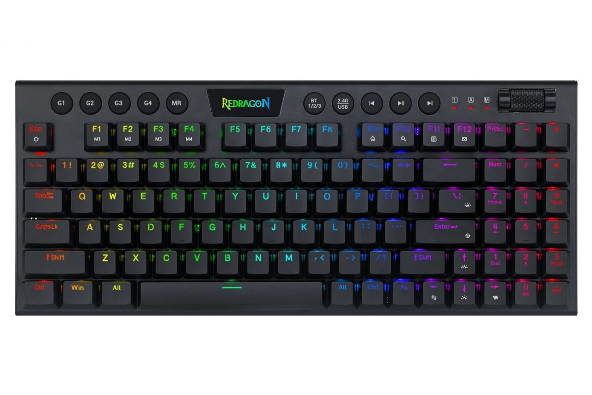 کیبورد ردراگون Redragon K625-KB نمای بالا