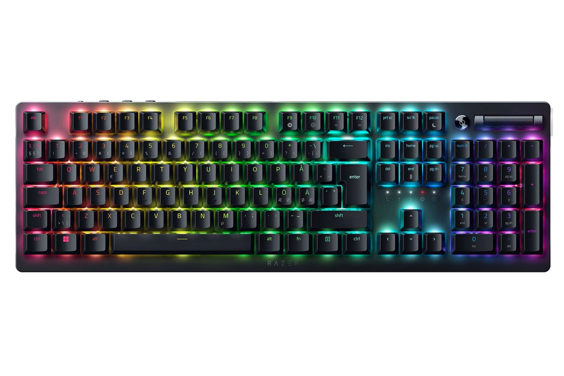 کیبورد ریزر Razer DeathStalker V2 Pro نمای بالا