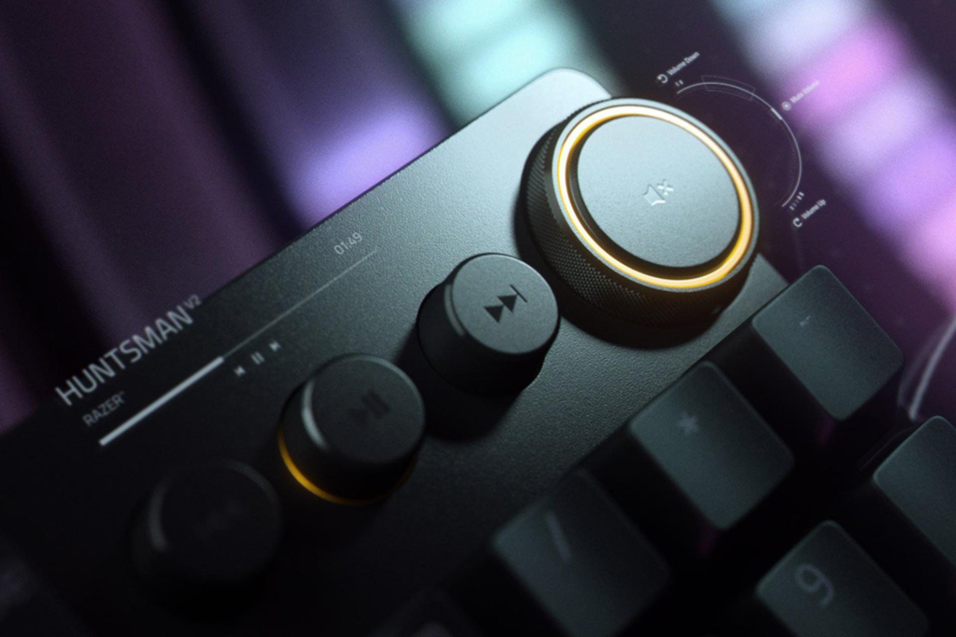 کلید اختصاصی مدیا کیبورد ریزر Huntsman V2