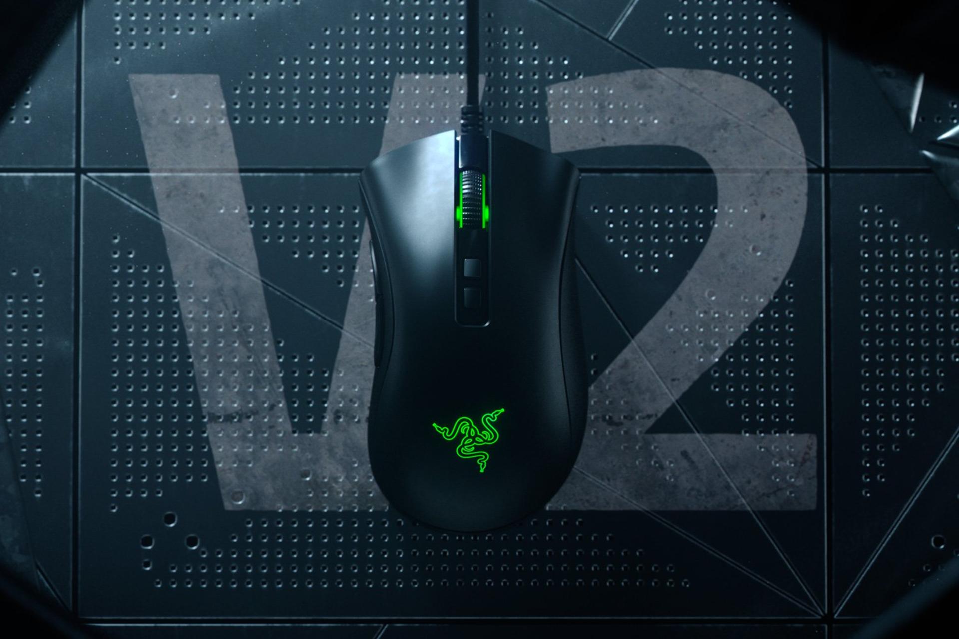 نمای بالا ماوس ریزر Razer DeathAdder V2