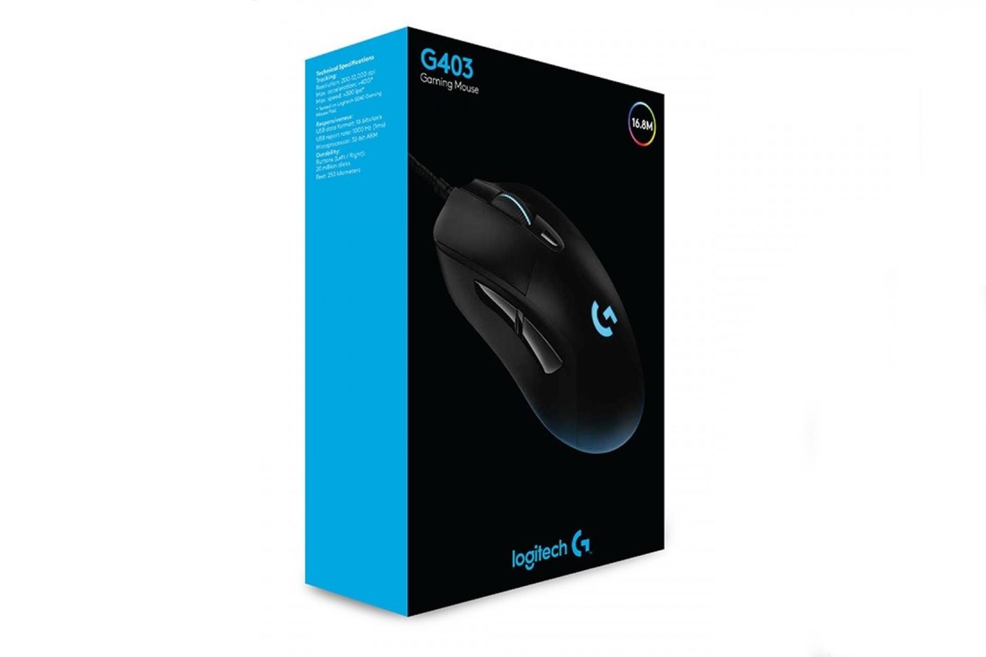 جعبه ماوس لاجیتک Logitech G403 Hero
