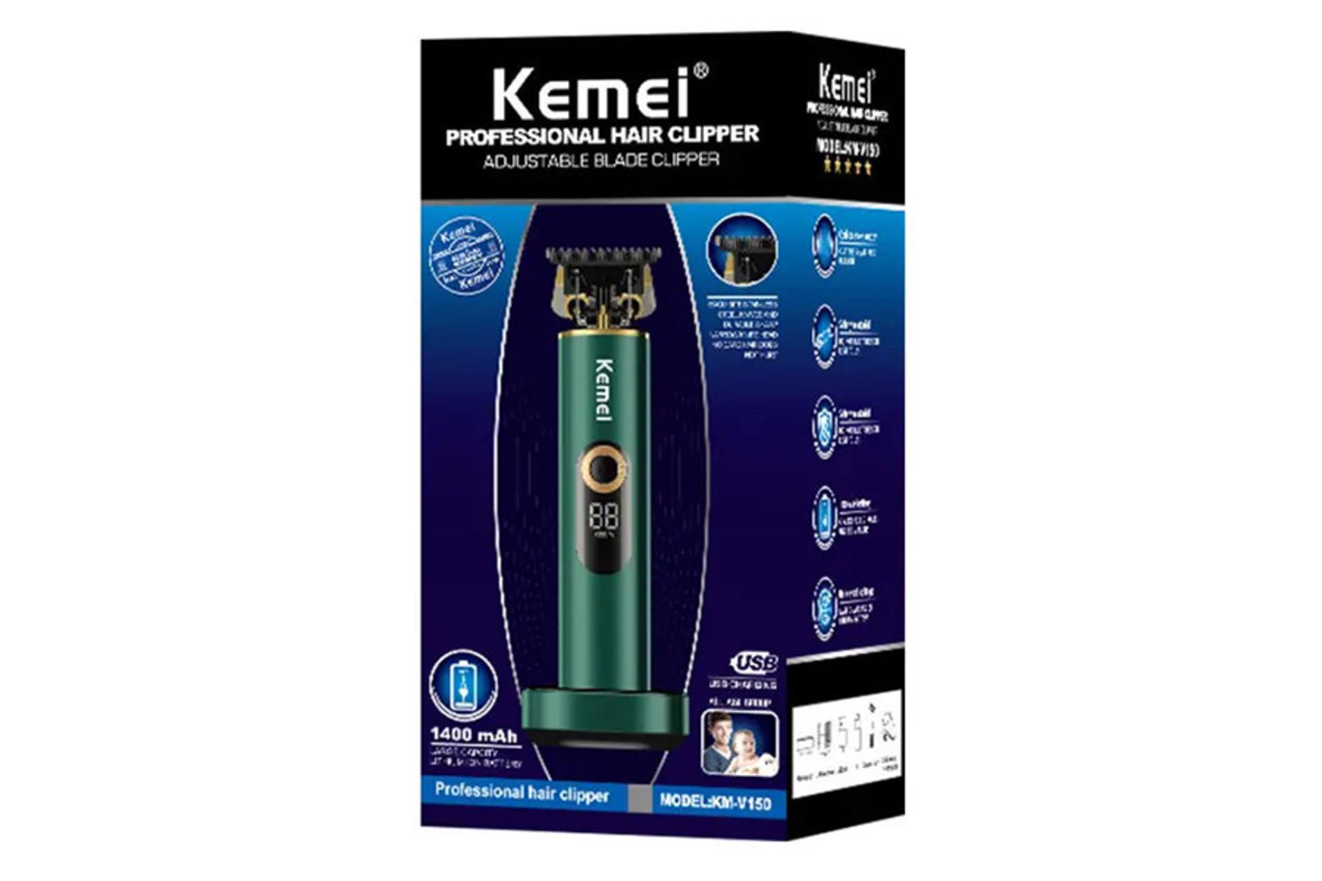 ماشین اصلاح و ریش تراش کیمی Kemei KM-V150 بسته بندی