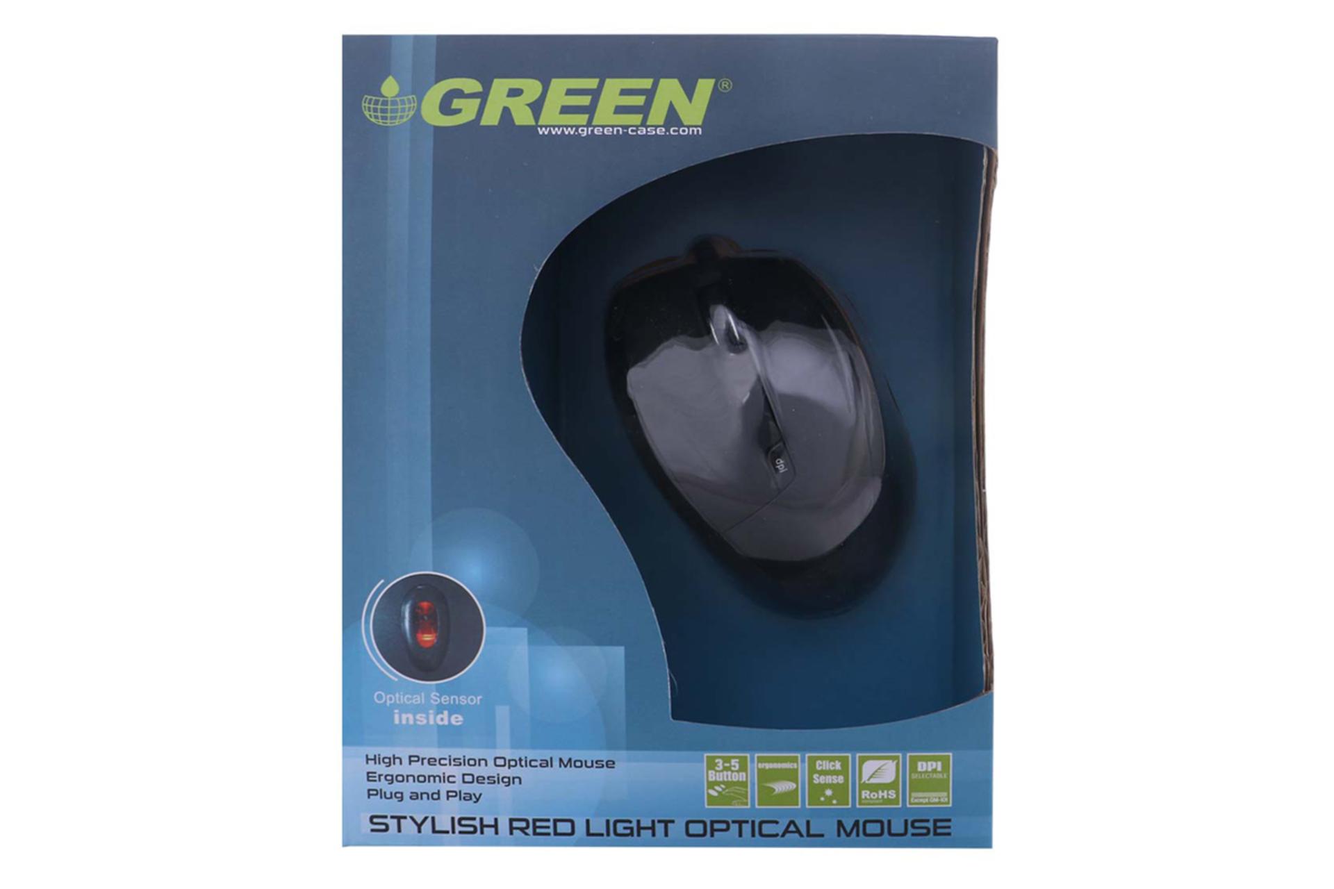 نمای جعبه ماوس گرین GM302