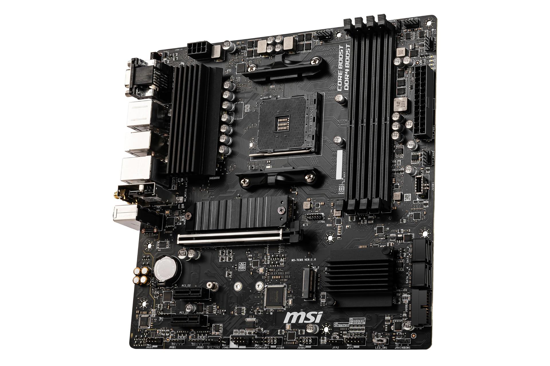 نمای کناری مادربرد ام اس آی MSI B550M PRO-VDH WIFI