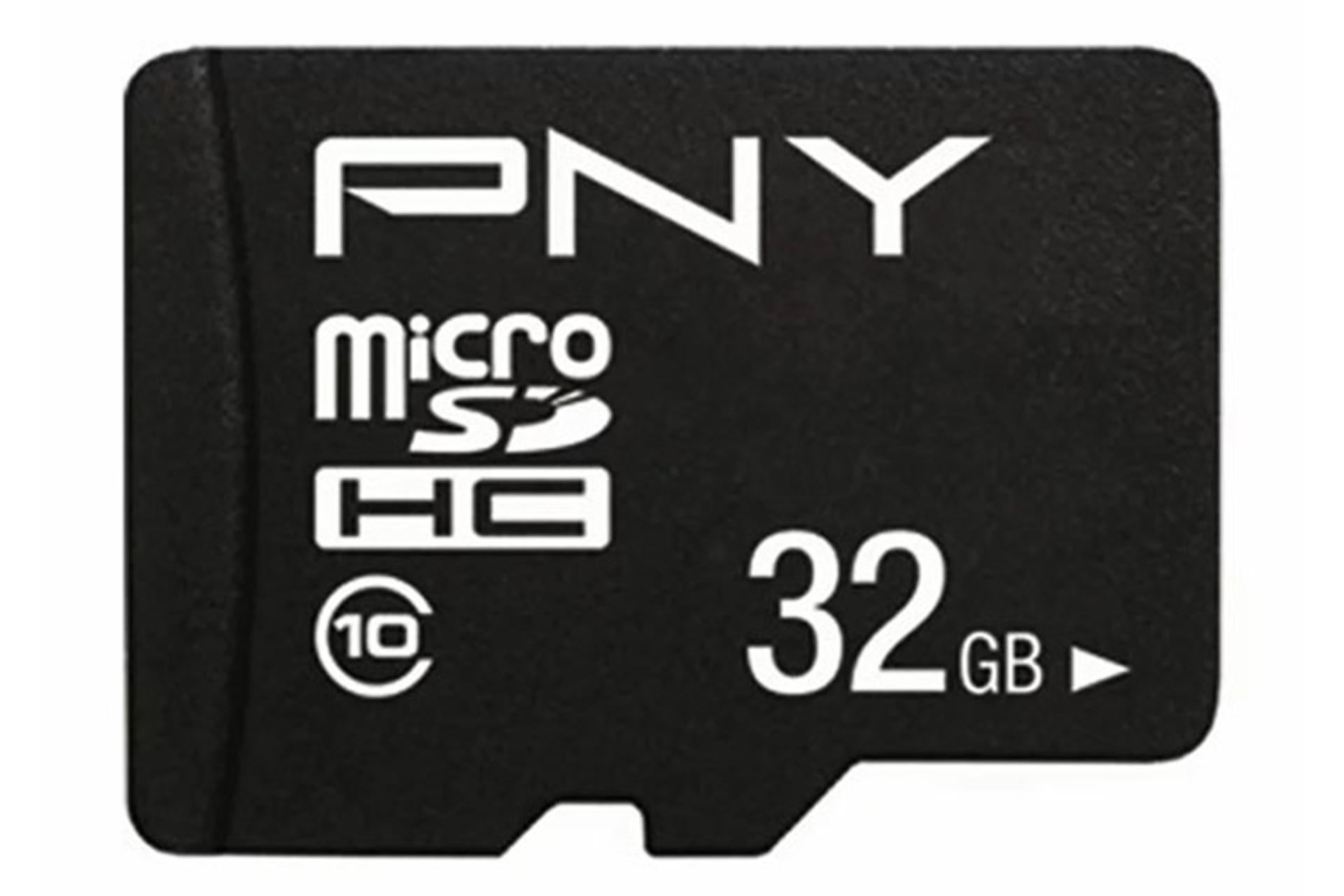 کارت حافظه پی ان وای microSDXC ظرفیت 32 گیگابایت مدل Performance Plus کلاس 10