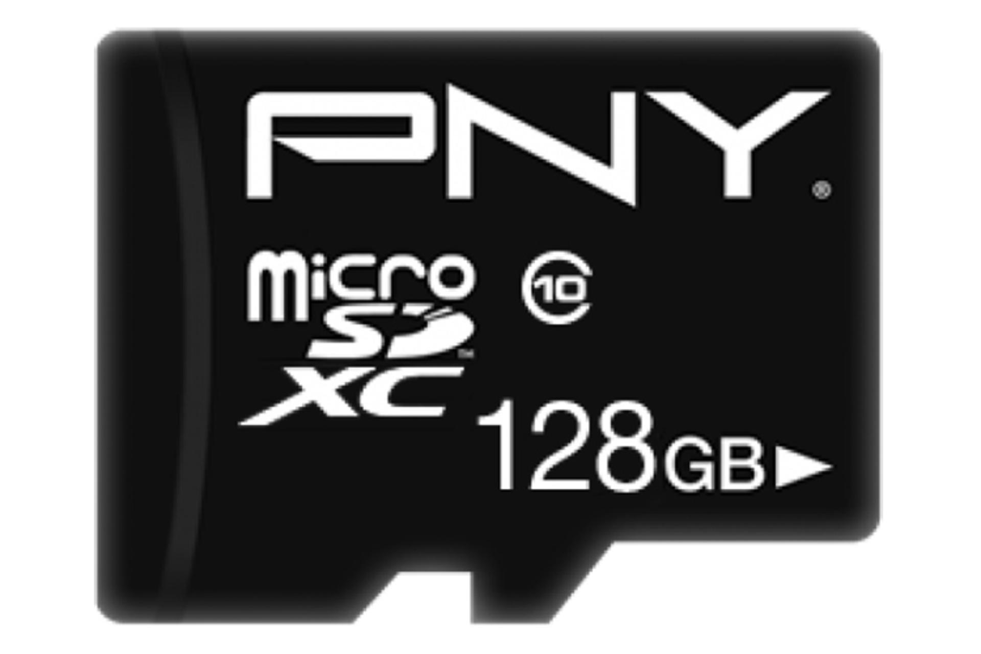 کارت حافظه پی ان وای microSDXC ظرفیت 128 گیگابایت مدل Performance Plus کلاس 10
