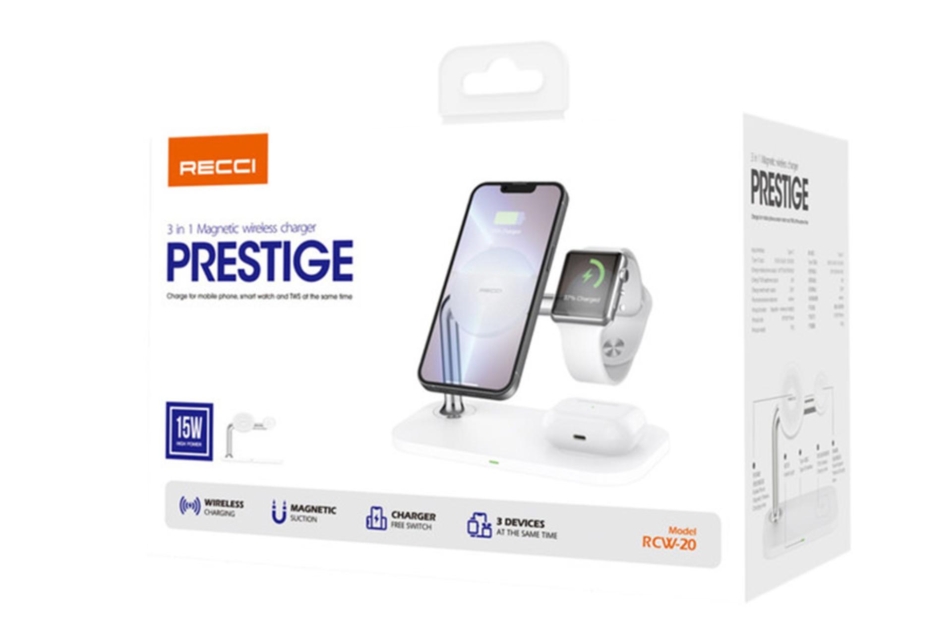 نمای بسته بندی شارژر رسی مدل rcw-20