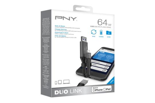 جعبه فلش مموری پی ان وای PNY DUO LINK iOS OTG 64GB