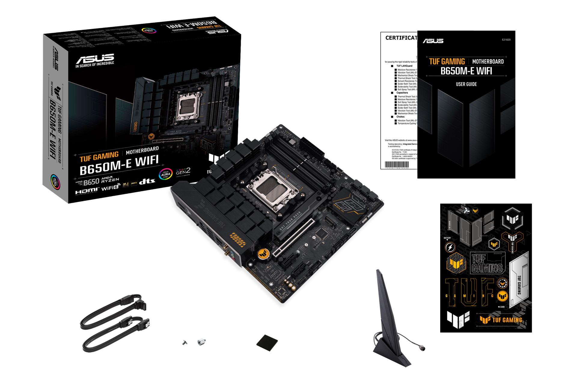 اقلام همراه مادربرد ایسوس ASUS TUF GAMING B650M-E WIFI