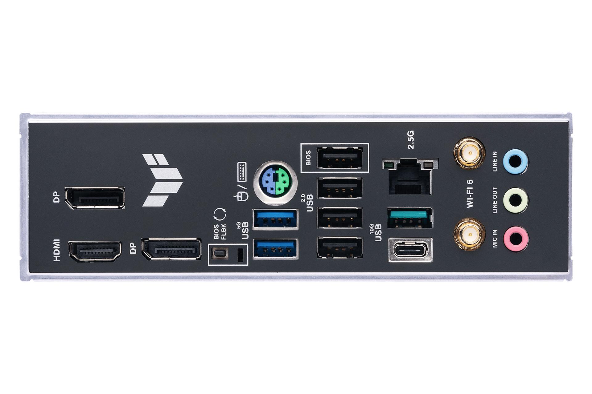 درگاه‌های مادربرد ایسوس ASUS TUF GAMING B650M-E WIFI