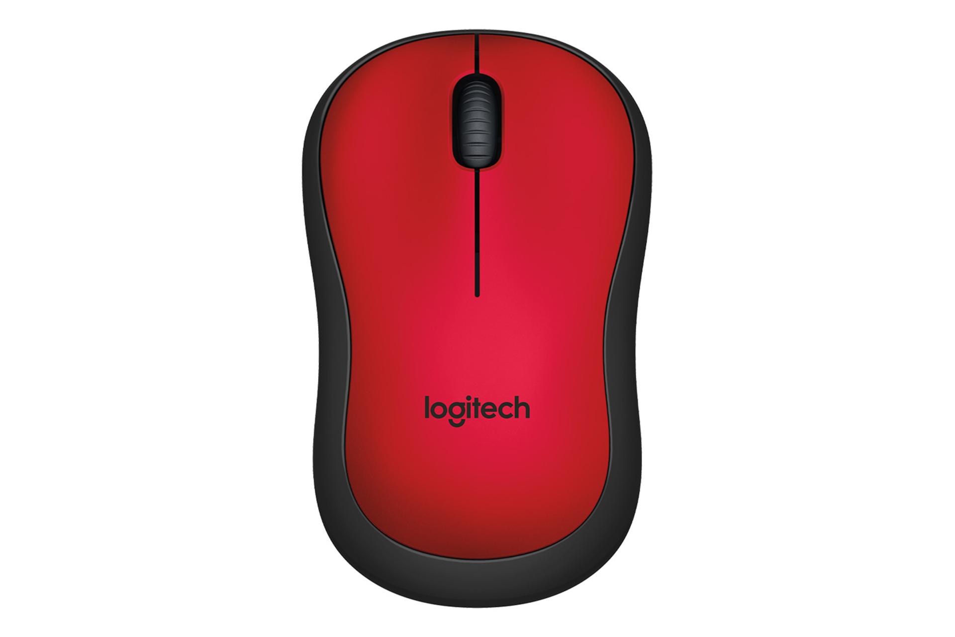 نمای بالا ماوس لاجیتک M220 رنگ قرمز