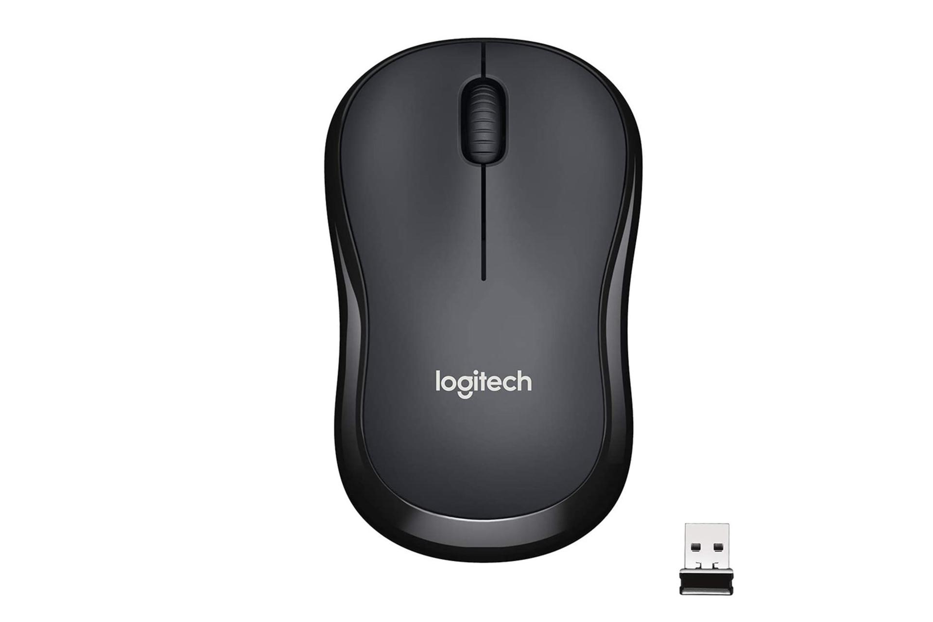 ماوس بی سیم لاجیتک M220 در کنار دانگل وای فای