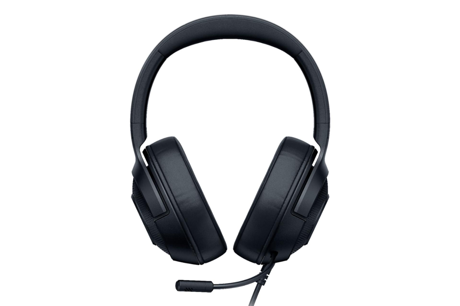 نمای روبرو هدفون ریزر Razer Kraken X Lite مشکی