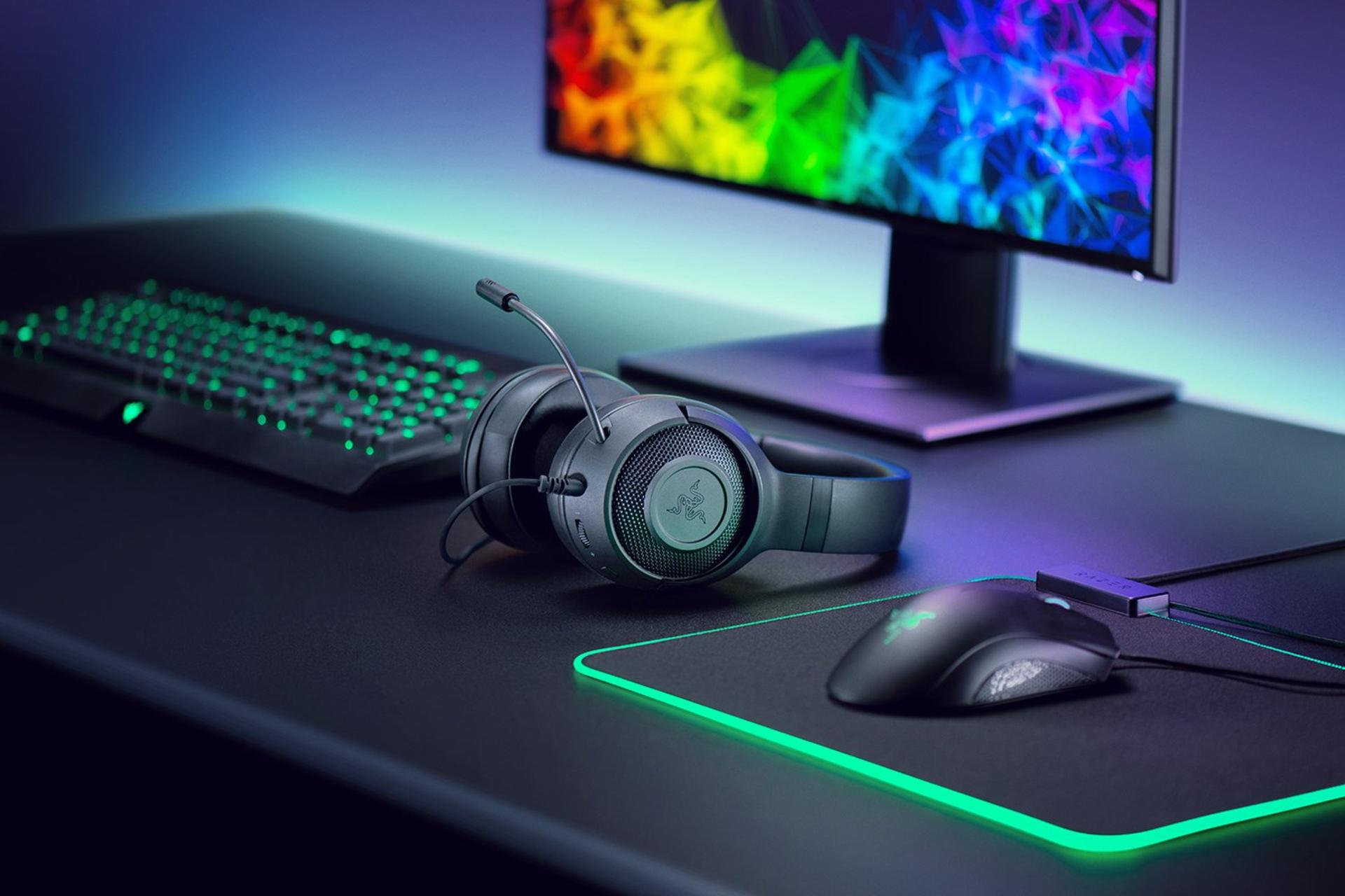 کنترل صدا هدفون گیمینگ ریزر Kraken X مشکی