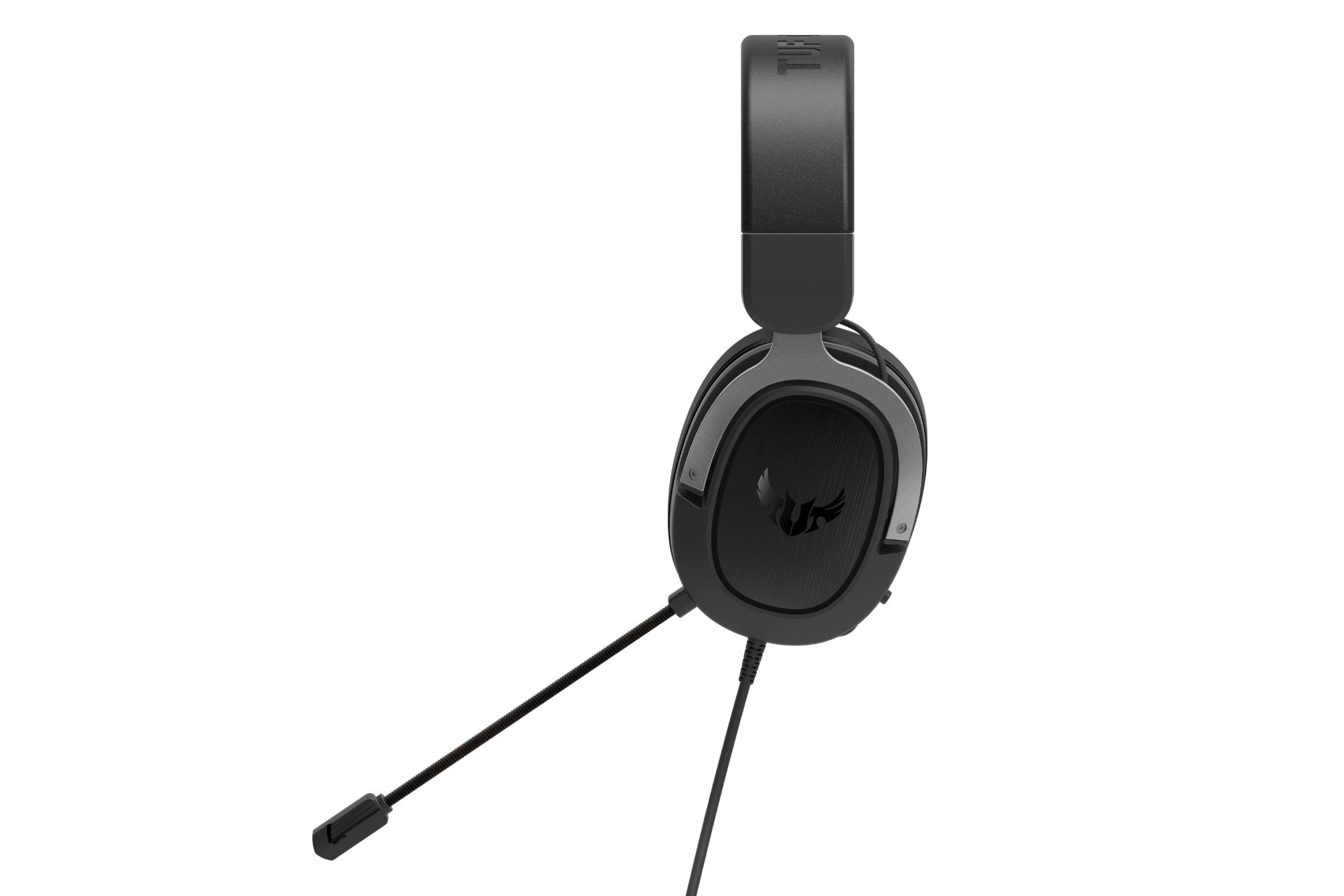 نمای جانبی هدست گیمینگ ایسوس Asus TUF Gaming H3 خاکستری