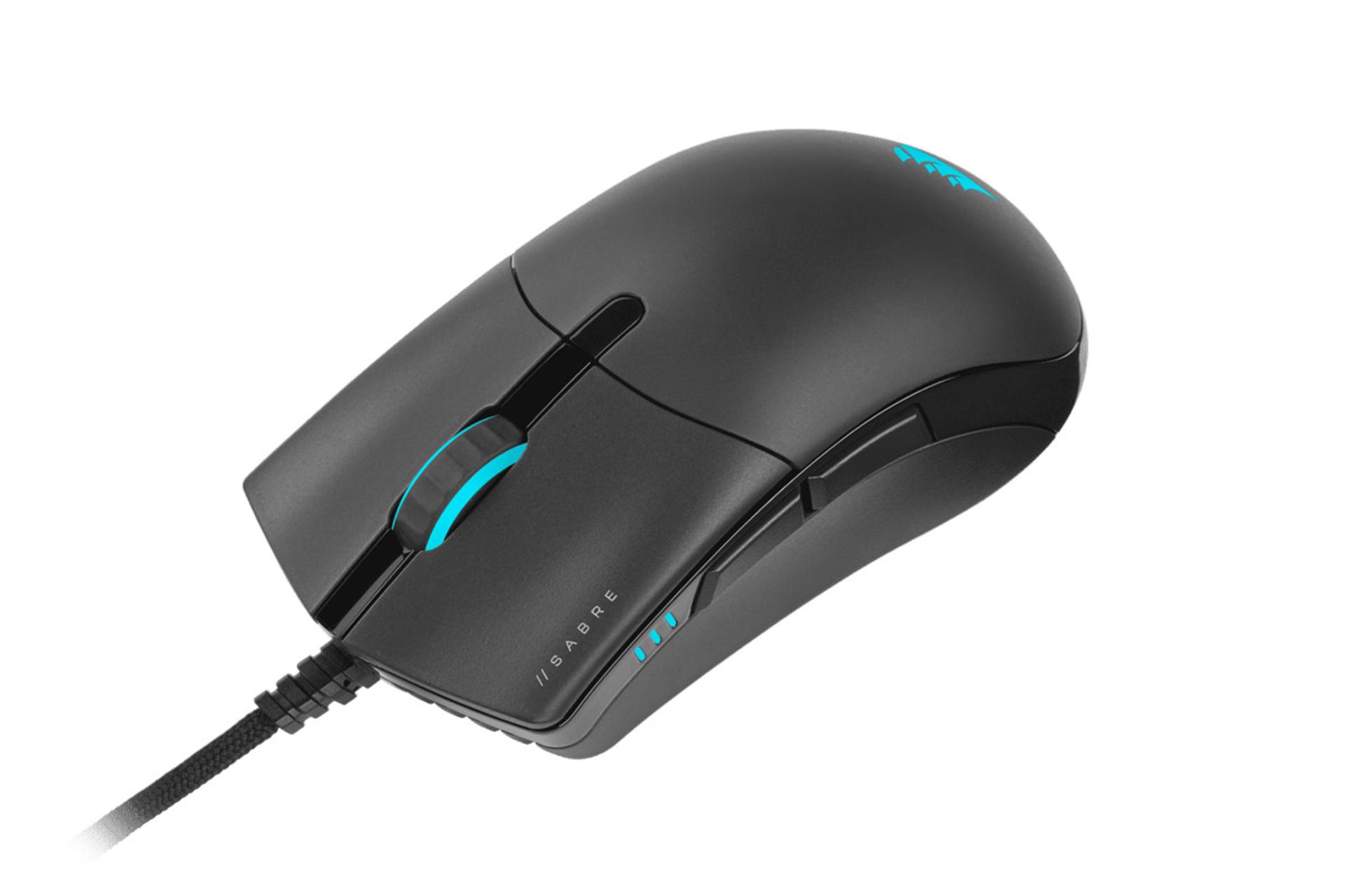 نمای بالا ماوس کورسیر Sabre RGB Pro