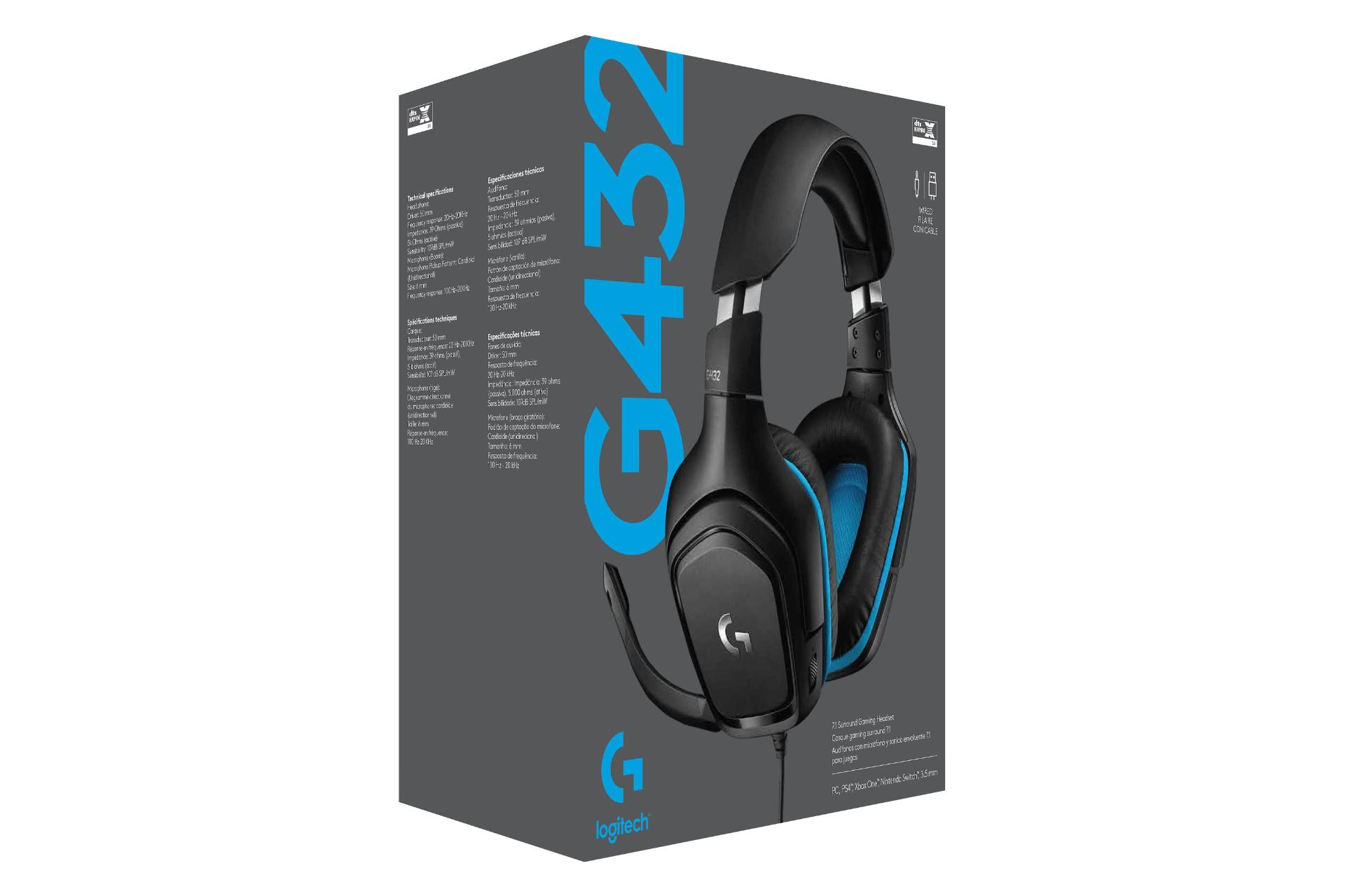 جعبه هدست گیمینگ لاجیتک Logitech G432