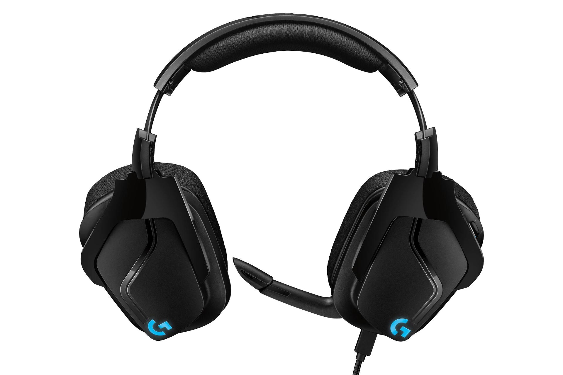 نمای پشت میکروفون هدست گیمینگ لاجیتک Logitech G635 7.1 LIGHTSYNC