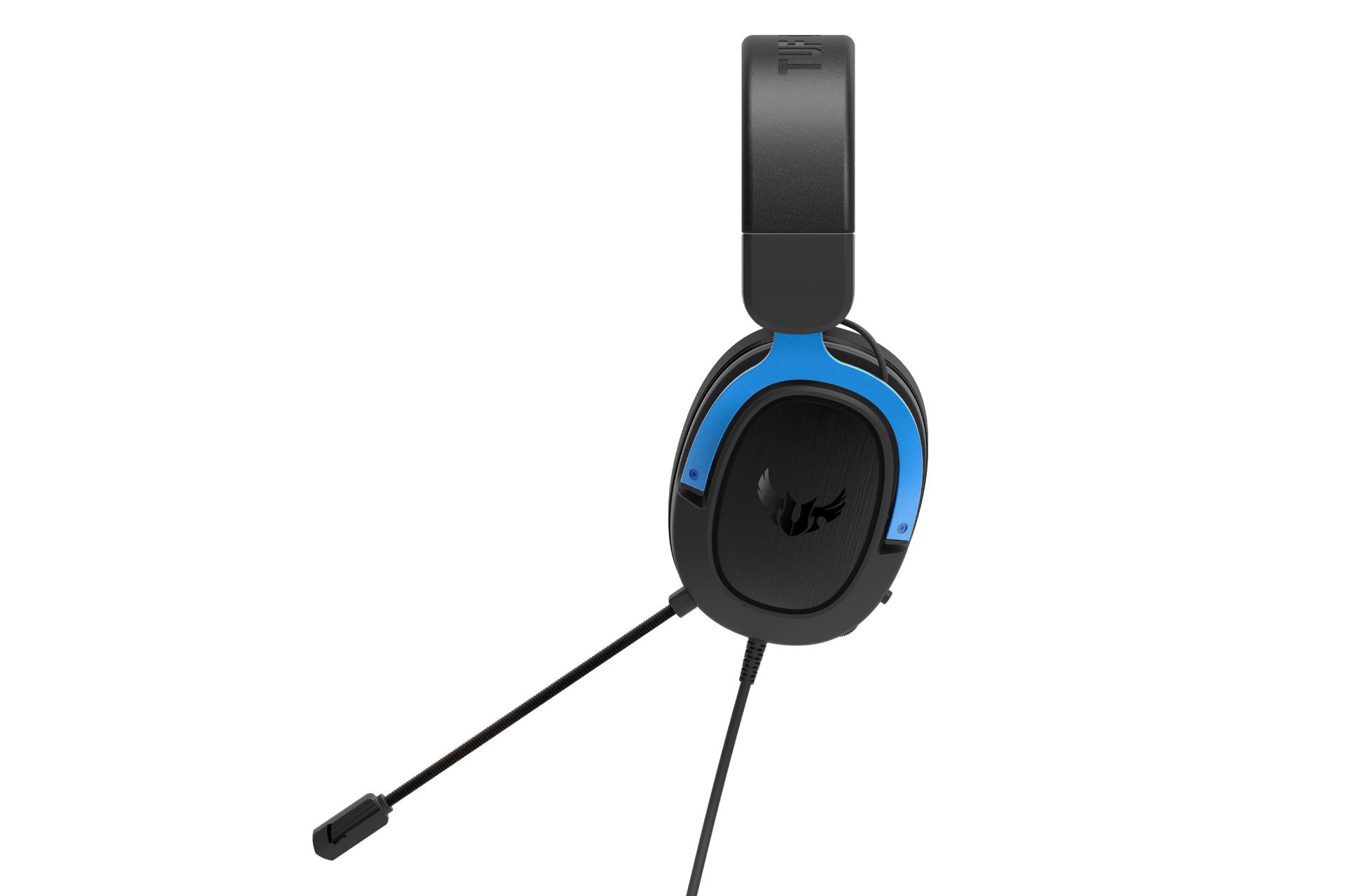 نمای جانبی هدست گیمینگ ایسوس Asus TUF Gaming H3 آبی