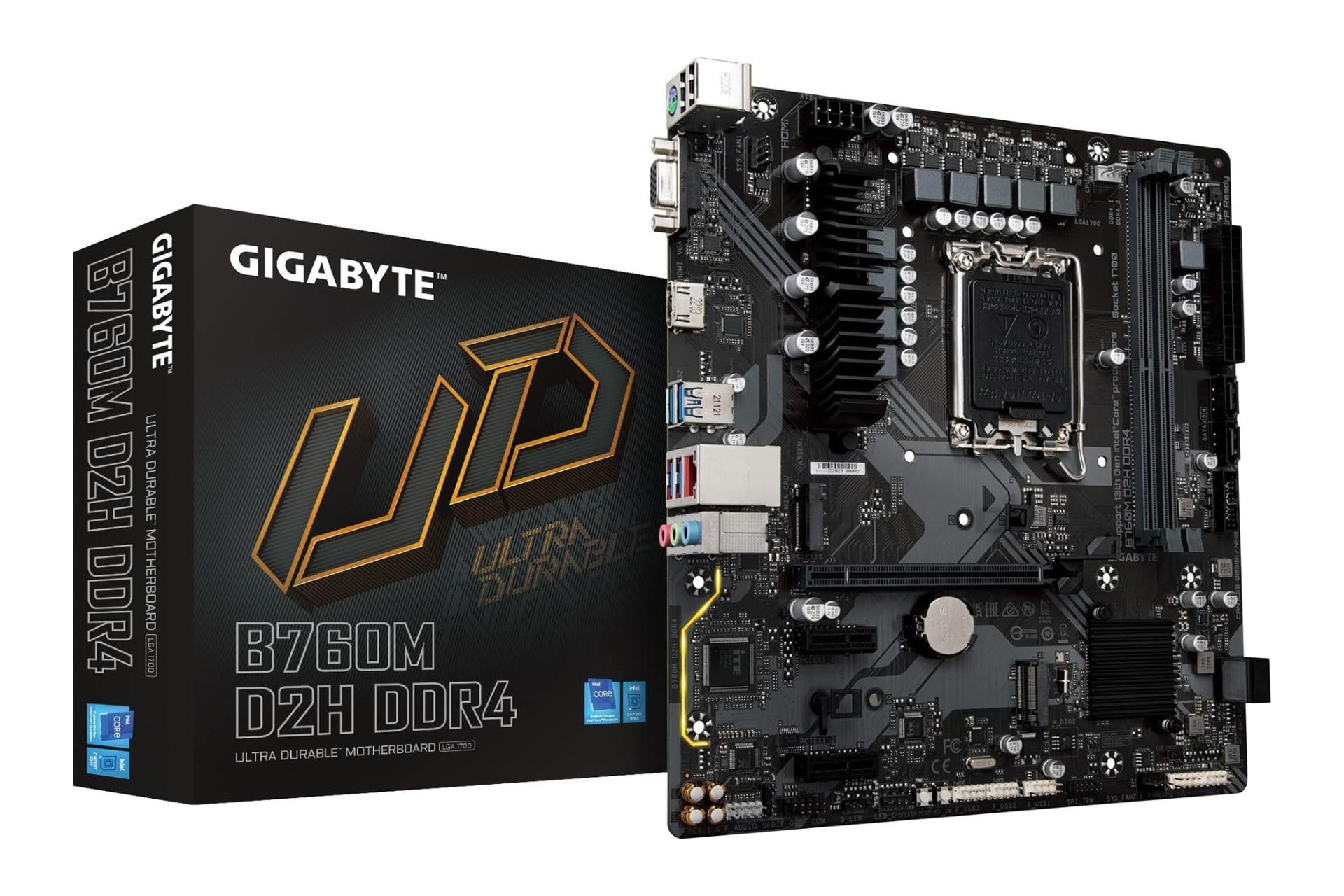 جعبه مادربرد گیگابایت GIGABYTE B760M D2H DDR4 (rev. 1.0)