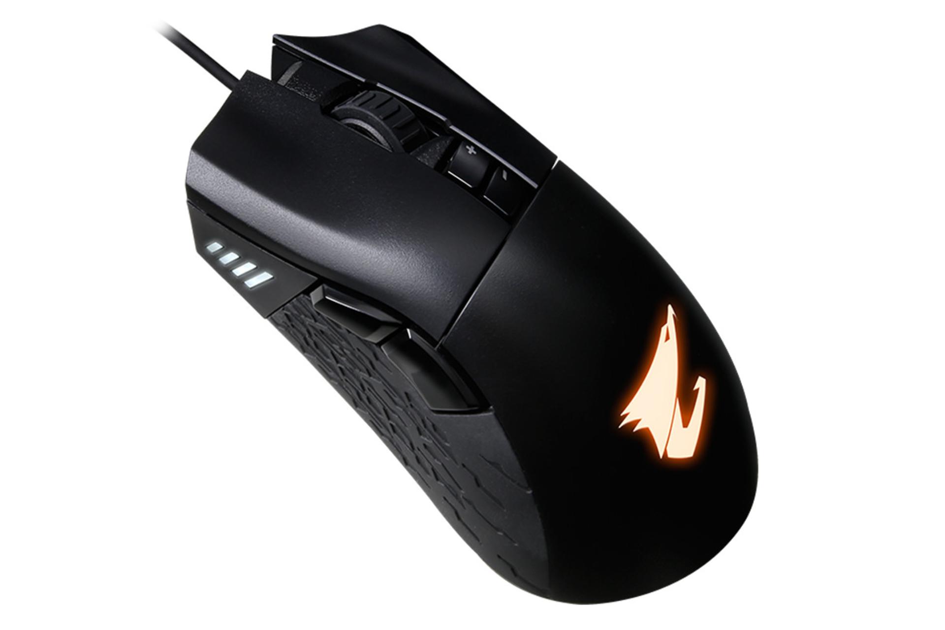 نمای جانبی چپ ماوس گیگابایت AORUS M3