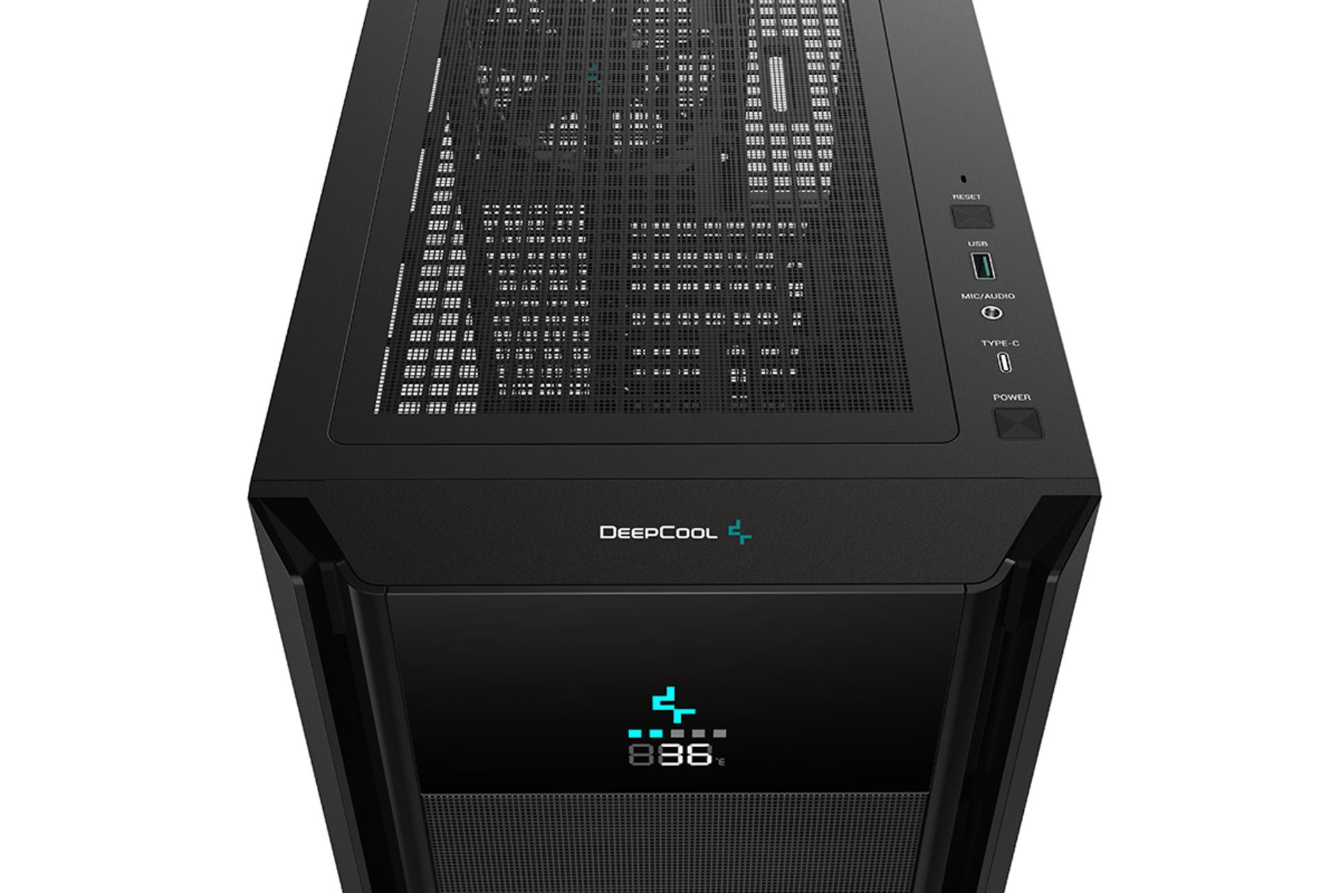 کیس کامپیوتر دیپ کول DEEPCOOL CH510 MESH DIGITAL نمای بالا
