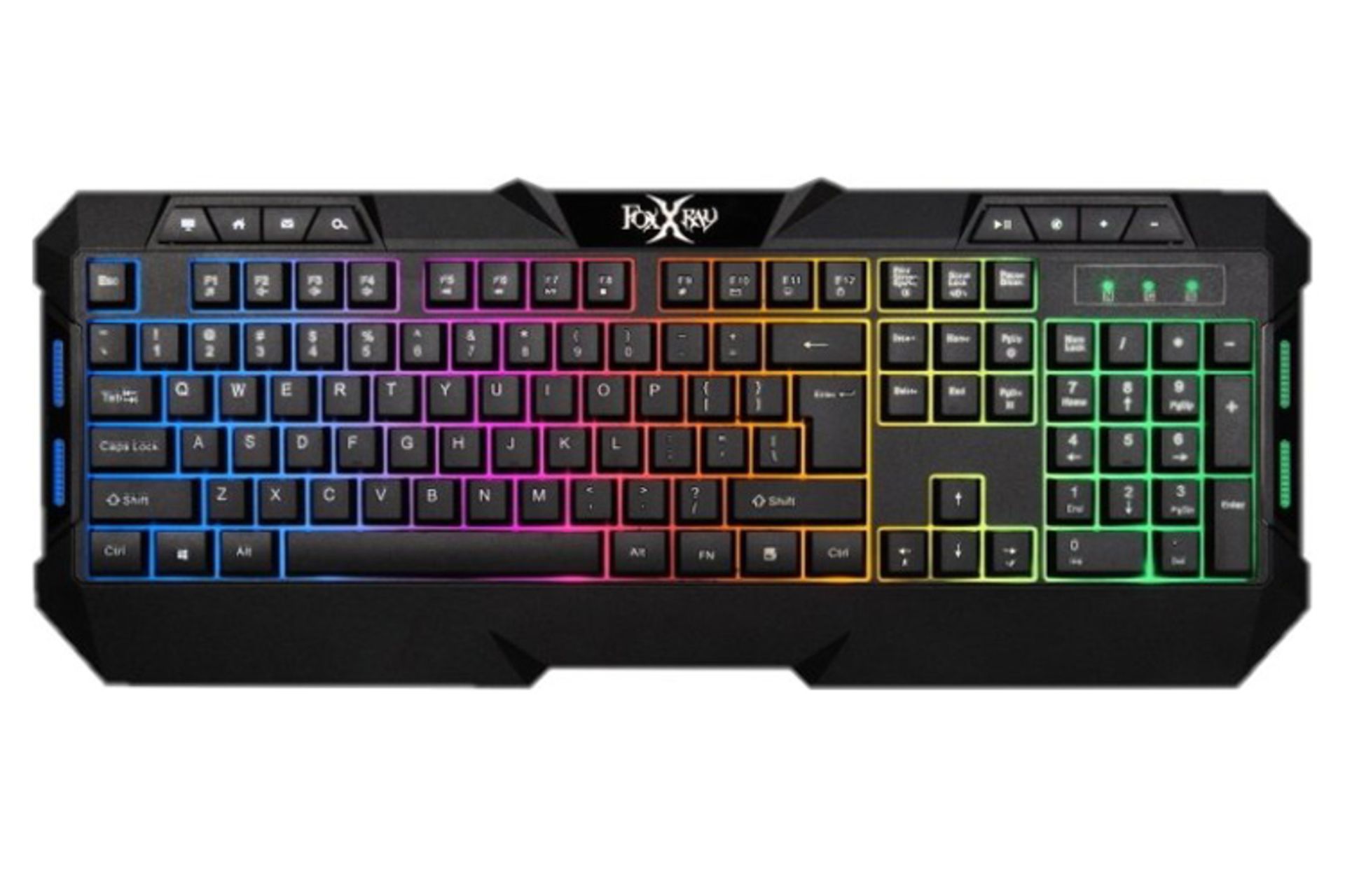 نمای روبرو کیبورد فاکس ایکس ری FXR-BKL-63 Hunt