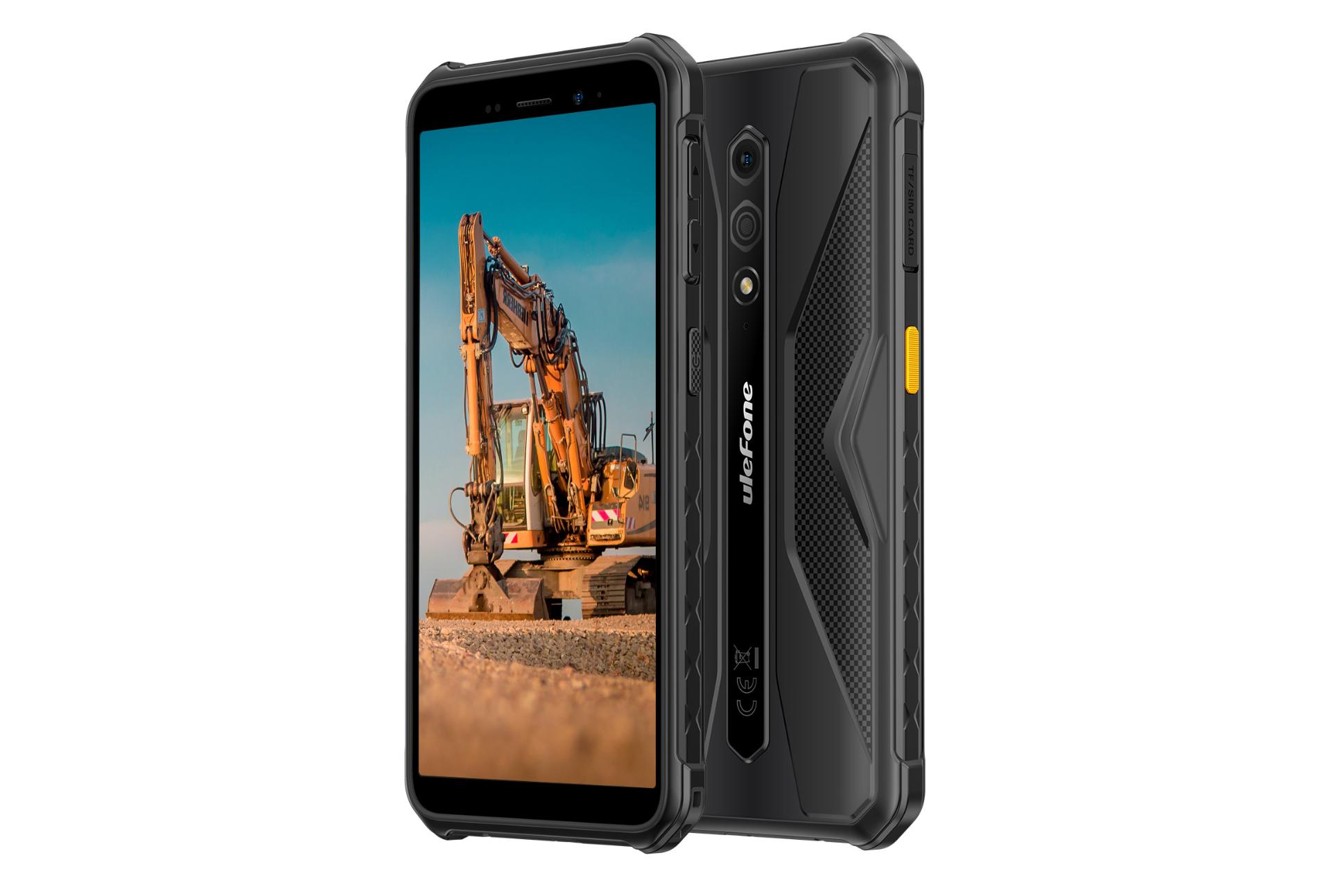 نمای کناری گوشی موبایل آرمور X12 یولفون / Ulefone Armor X12 مشکی
