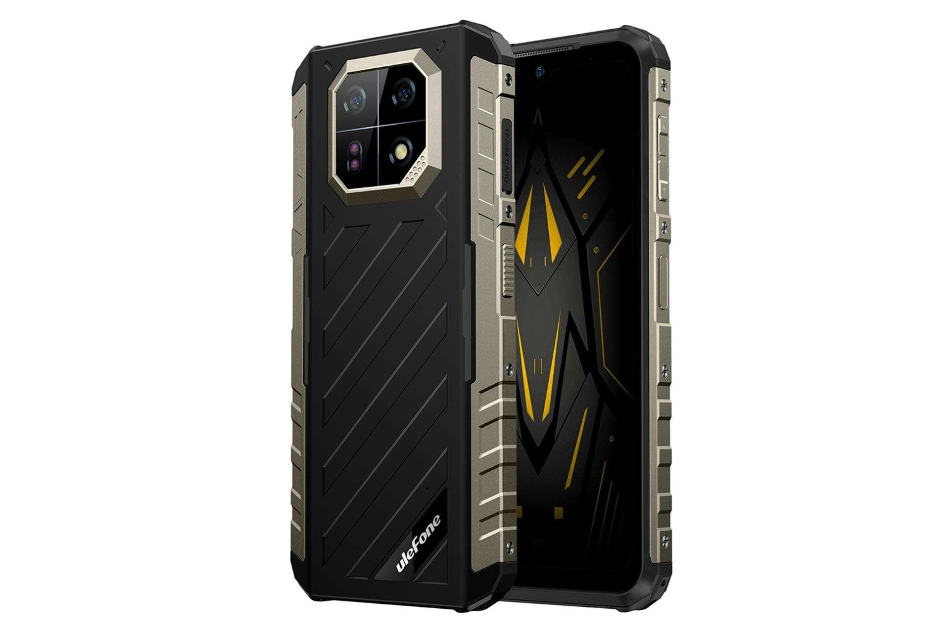 نمای کناری گوشی موبایل آرمور 22 یولفون / Ulefone Armor 22 مشکی