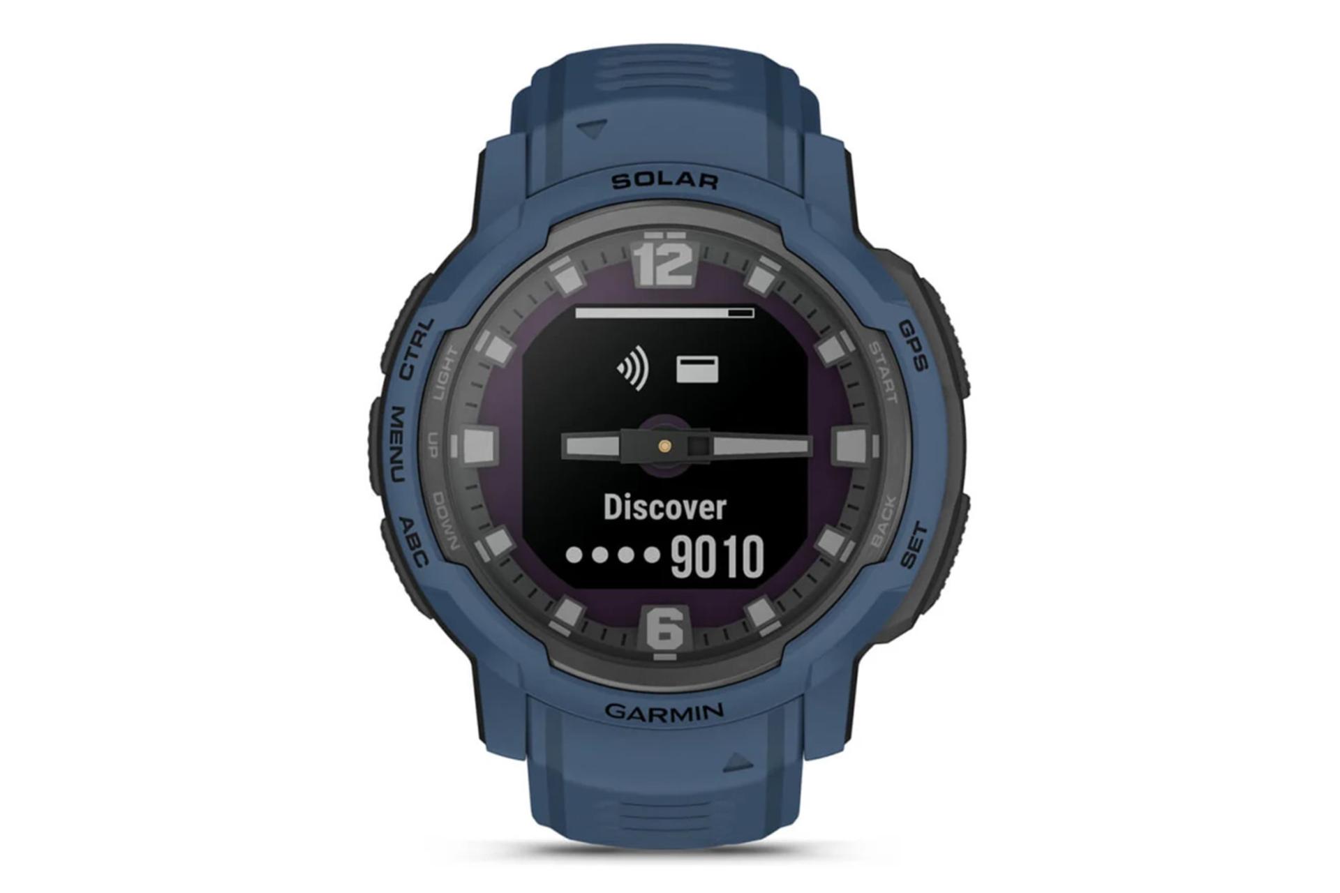 نمای جلوی ساعت هوشمند گارمین Garmin Instinct Crossover Solar