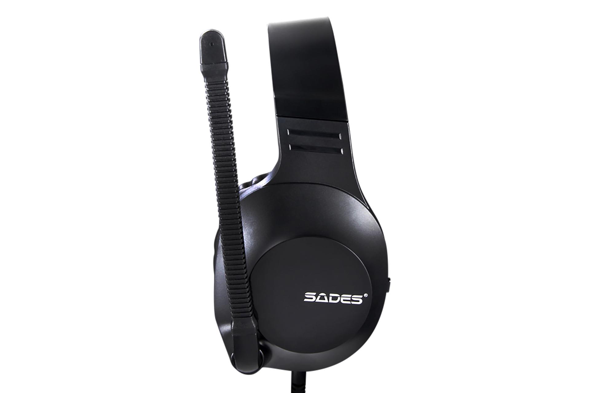 نمای جانبی هدست گیمینگ سادس SADES Spirits مشکی