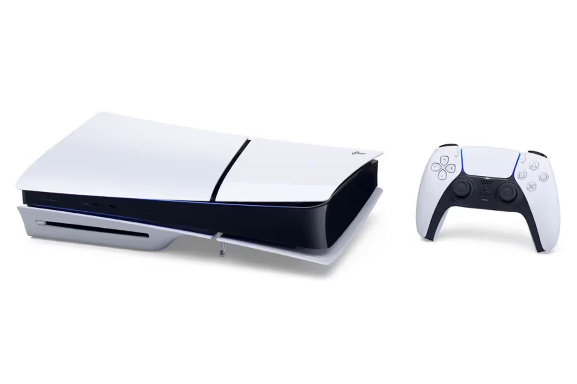 نمای افقی کنسول بازی پلی استیشن 5 اسلیم سونی / Sony PlayStation 5 Slim