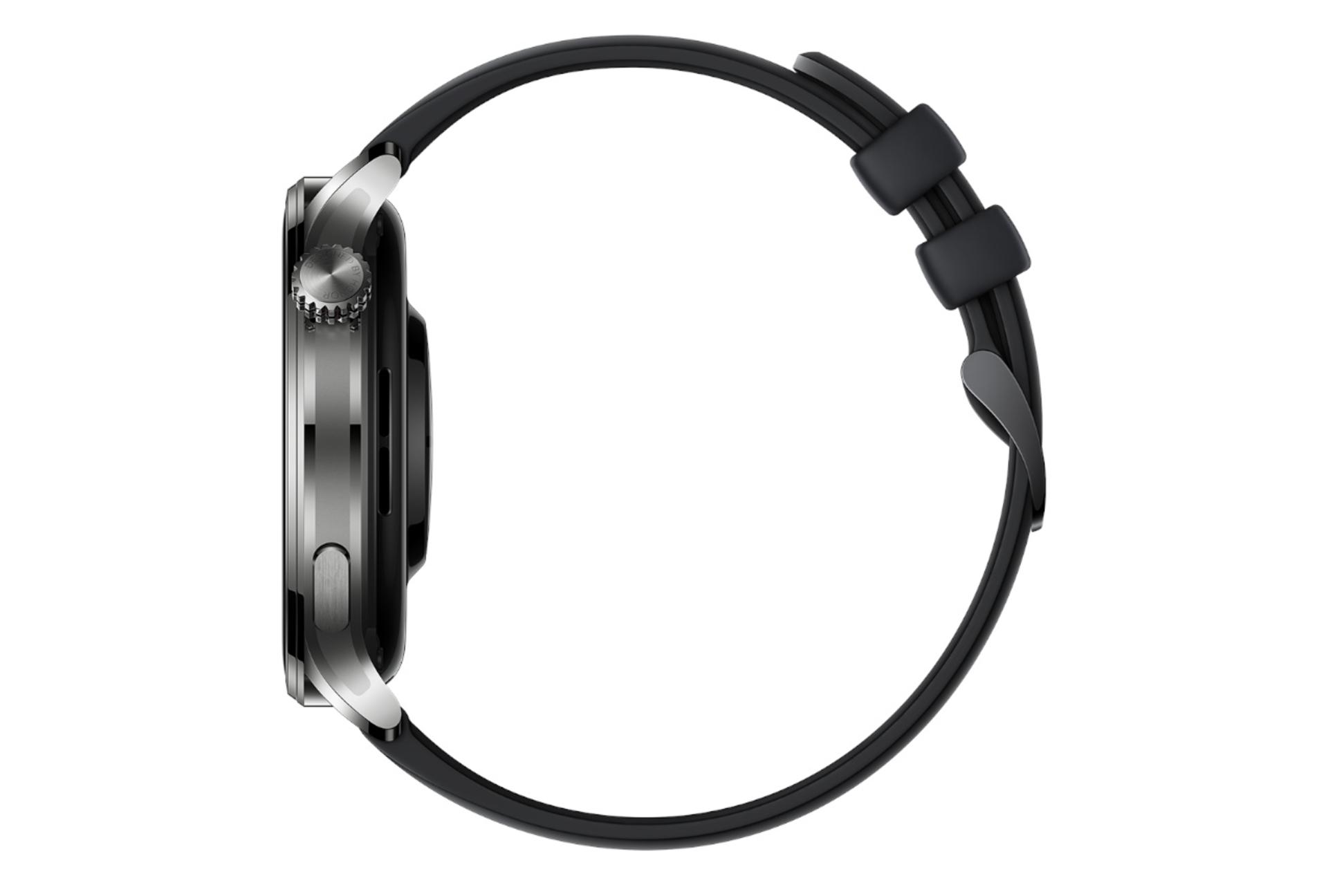 نمای جانبی ساعت هوشمند آنر واچ 4 پرو / HONOR Watch 4 Pro مشکی