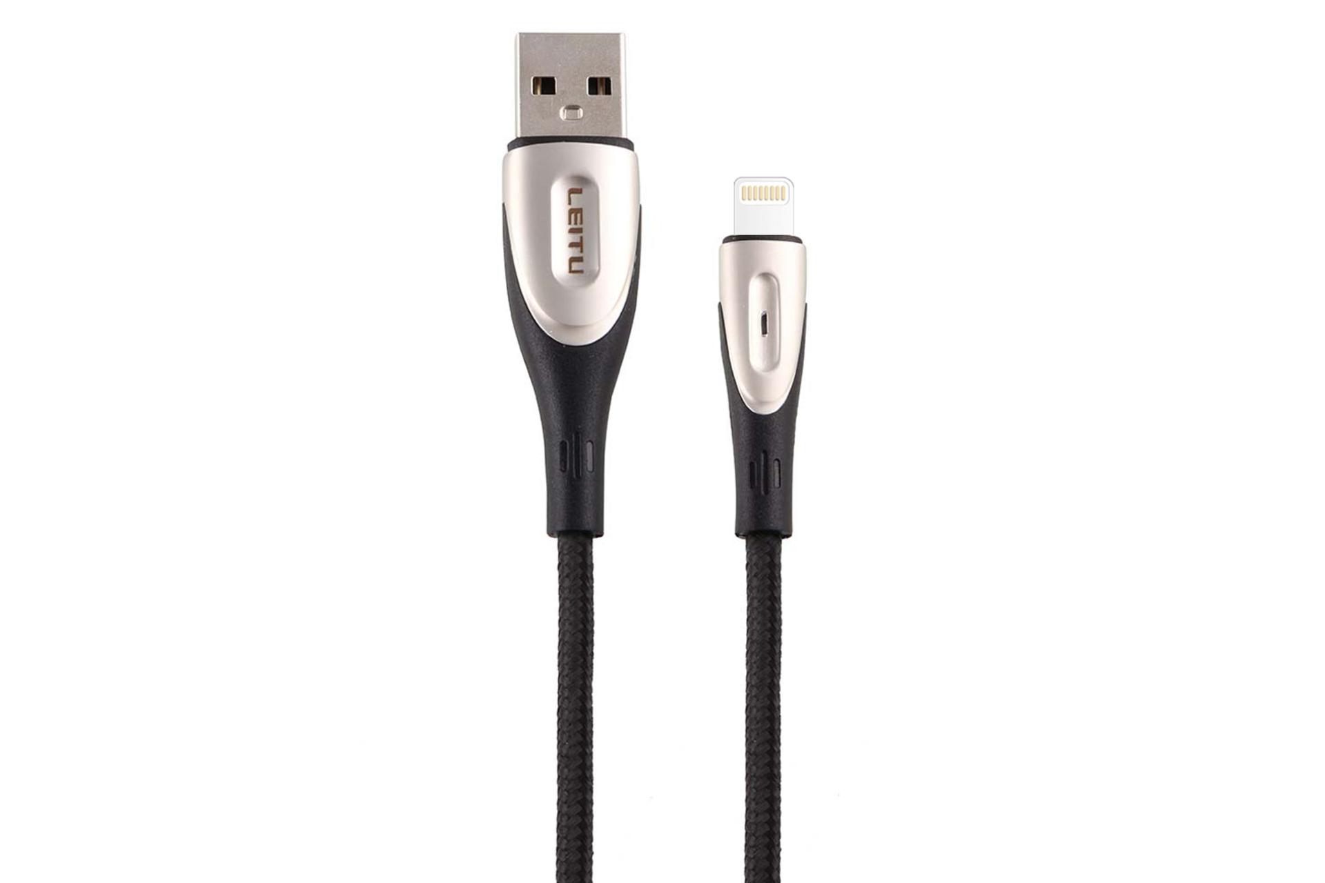 کابل شارژ USB لیتو Type-A به Lightning مدل LD-14 با طول 1 متر