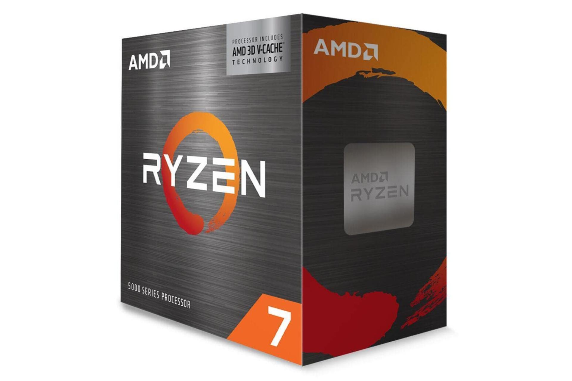 نمای راست جعبه پردازنده ای ام دی رایزن AMD Ryzen 7 5800X3D