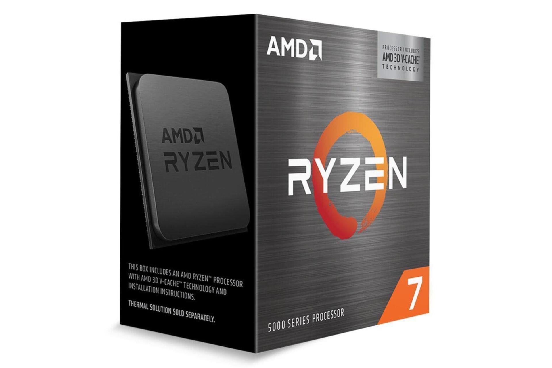 نمای چپ جعبه پردازنده ای ام دی رایزن AMD Ryzen 7 5800X3D