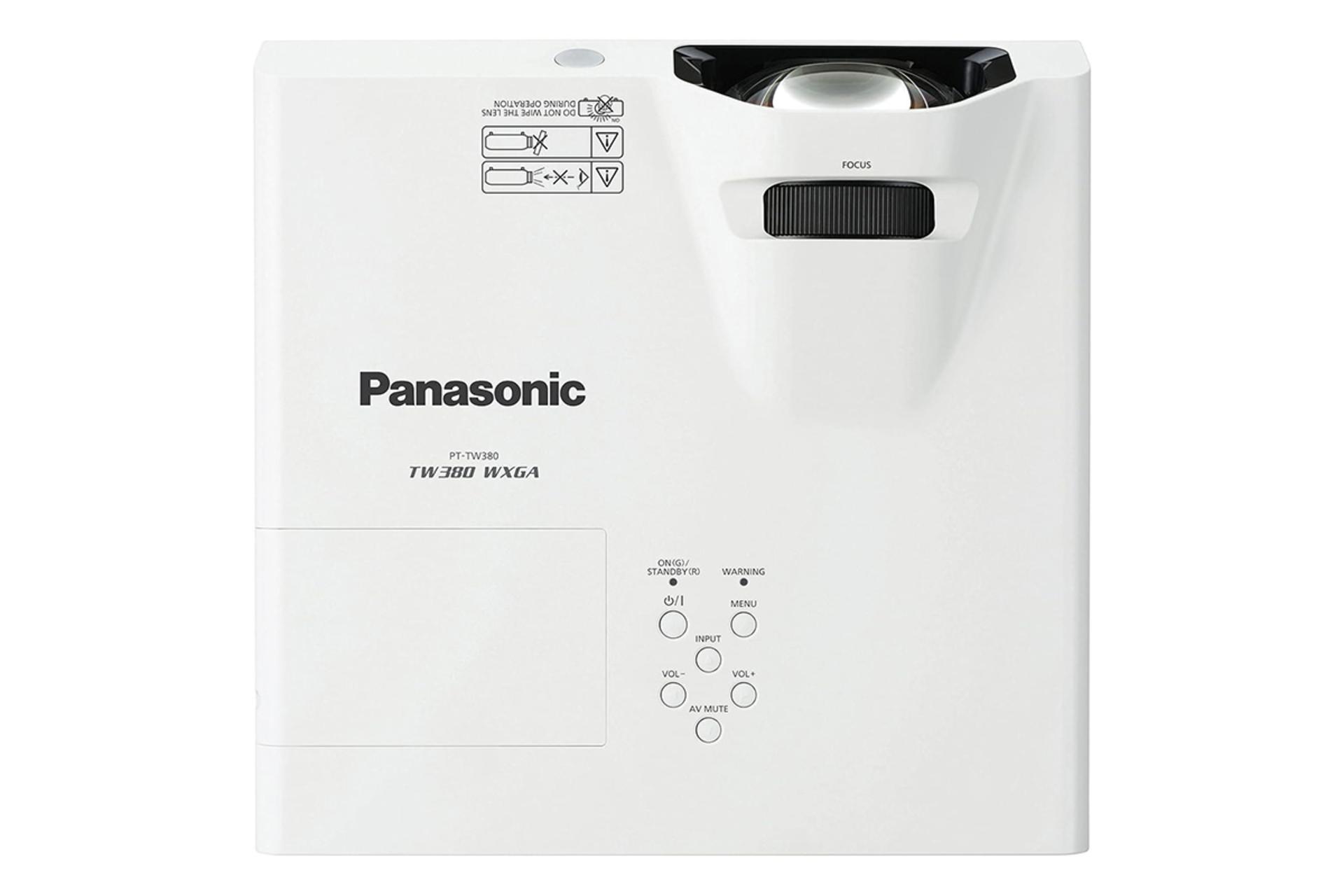 ویدیو پروژکتور پاناسونیک Panasonic PT-TMW380 نمای بالا