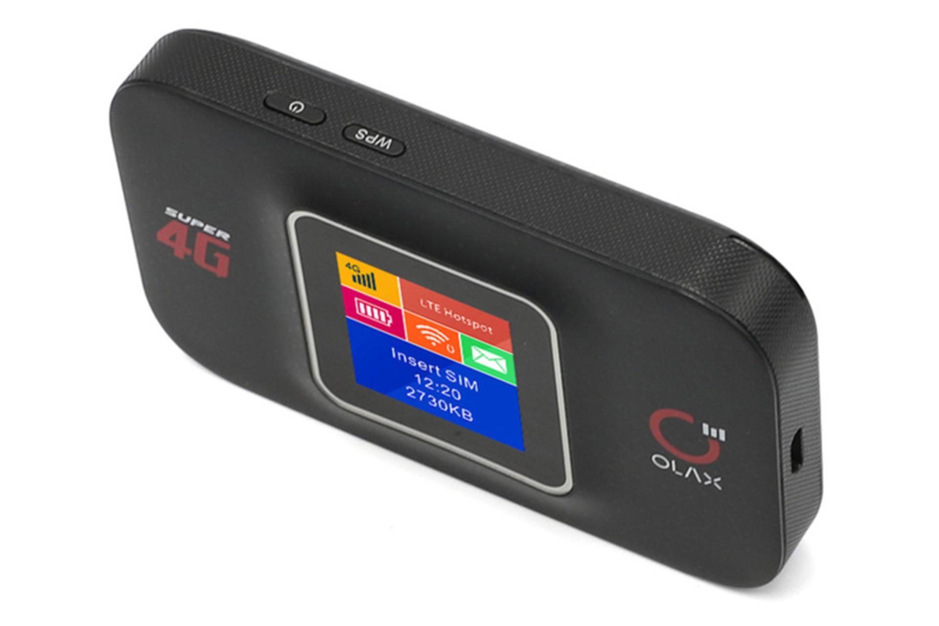 نمای راست مودم و روتر سیم‌ کارتی اولاکس Olax MF982