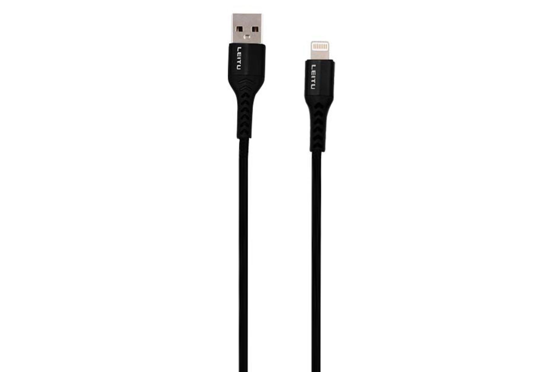 کابل شارژ USB لیتو Type-A به Lightning مدل LD-43 با طول 1 متر