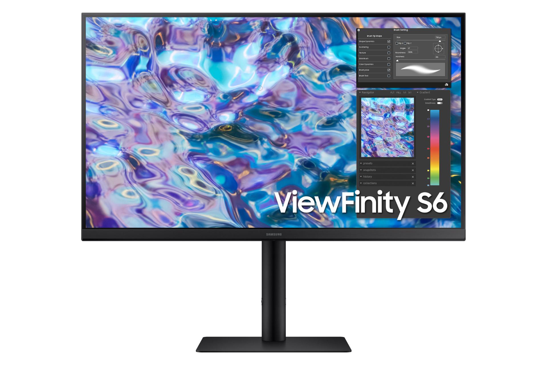 مرجع متخصصين ايران مانيتور سامسونگ 27 اينچ مدل ViewFinity S61B LS27B610EQNXZA نماي جلو