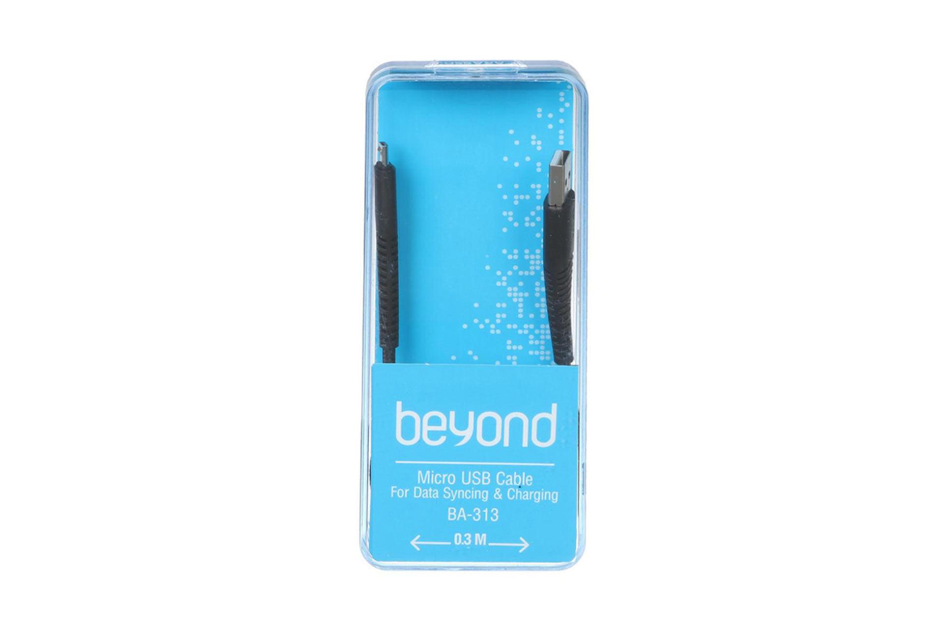 جعبه کابل شارژ USB بیاند Type-A به Micro-USB مدل BA-313 با طول 0.3 متر