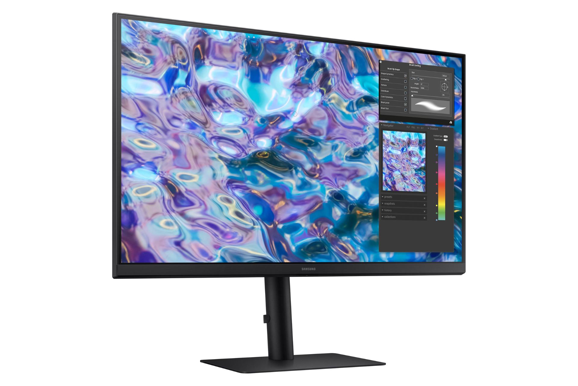 ابعاد مانیتور سامسونگ 27 اینچ مدل ViewFinity S61B LS27B610EQNXZA