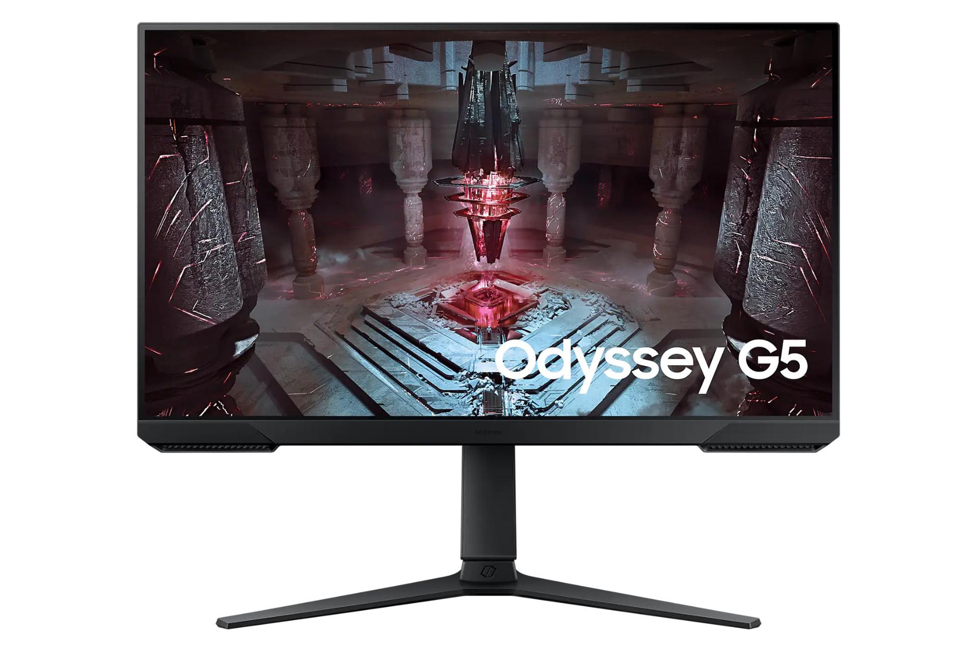 مرجع متخصصين ايران مانيتور سامسونگ 27 اينچ مدل Odyssey G5 G51C LS27CG510EMXUE نماي جلو