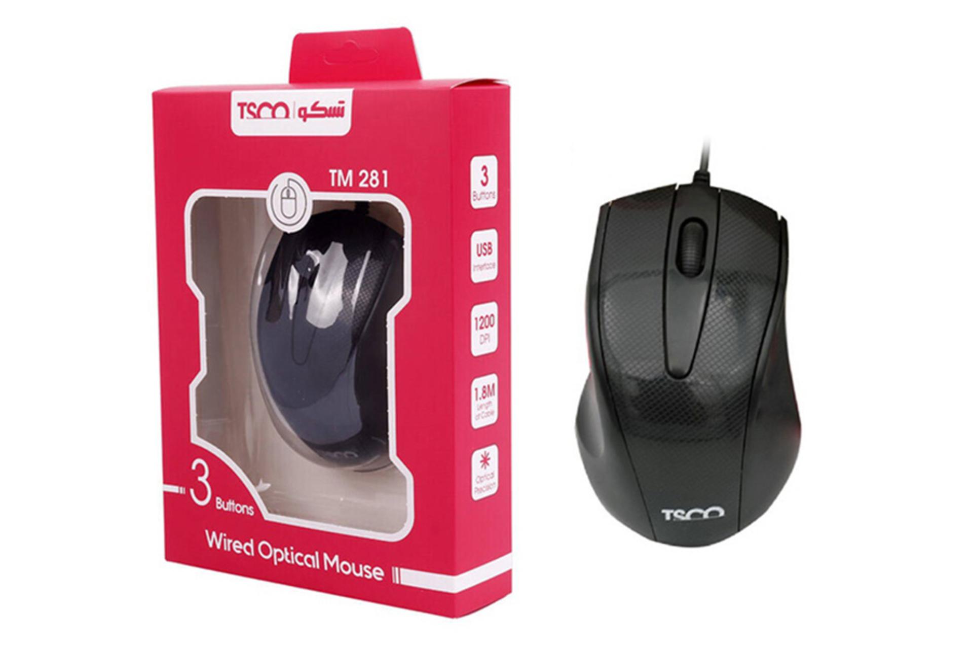 جعبه ماوس تسکو TSCO TM 281